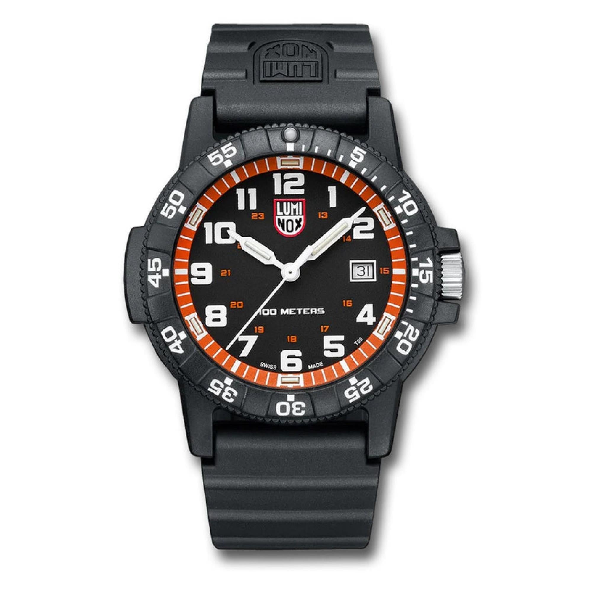 LEATHERBACK MEERESSCHILDKRÖTE RIESEN Schwarzes Zifferblatt Herren Uhr 0320 SERIE XS.0329.1