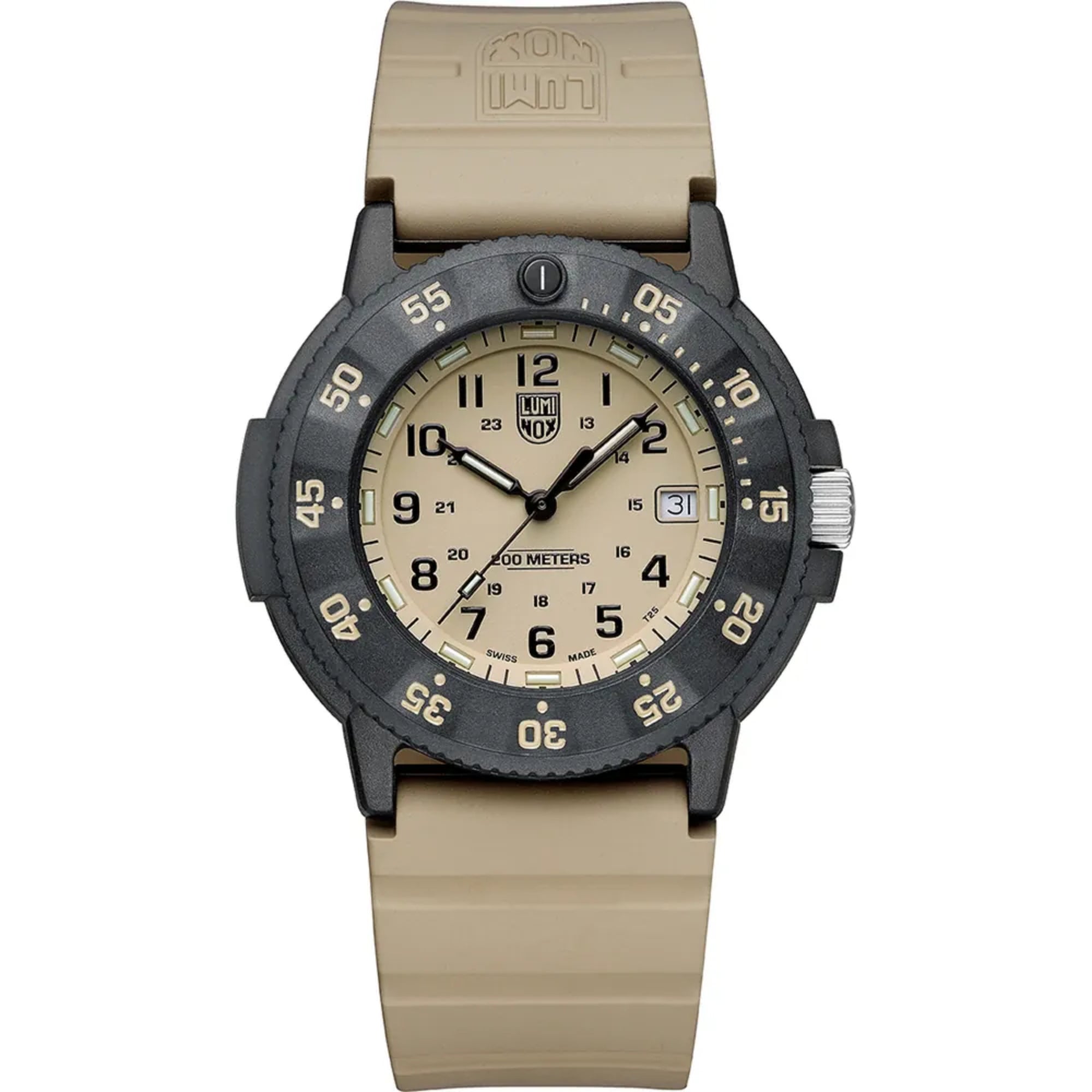 Luminox Sea Original Navy Seal 3000 Evo Series Mens Watch Beige Dial XS.3010.EVO.S