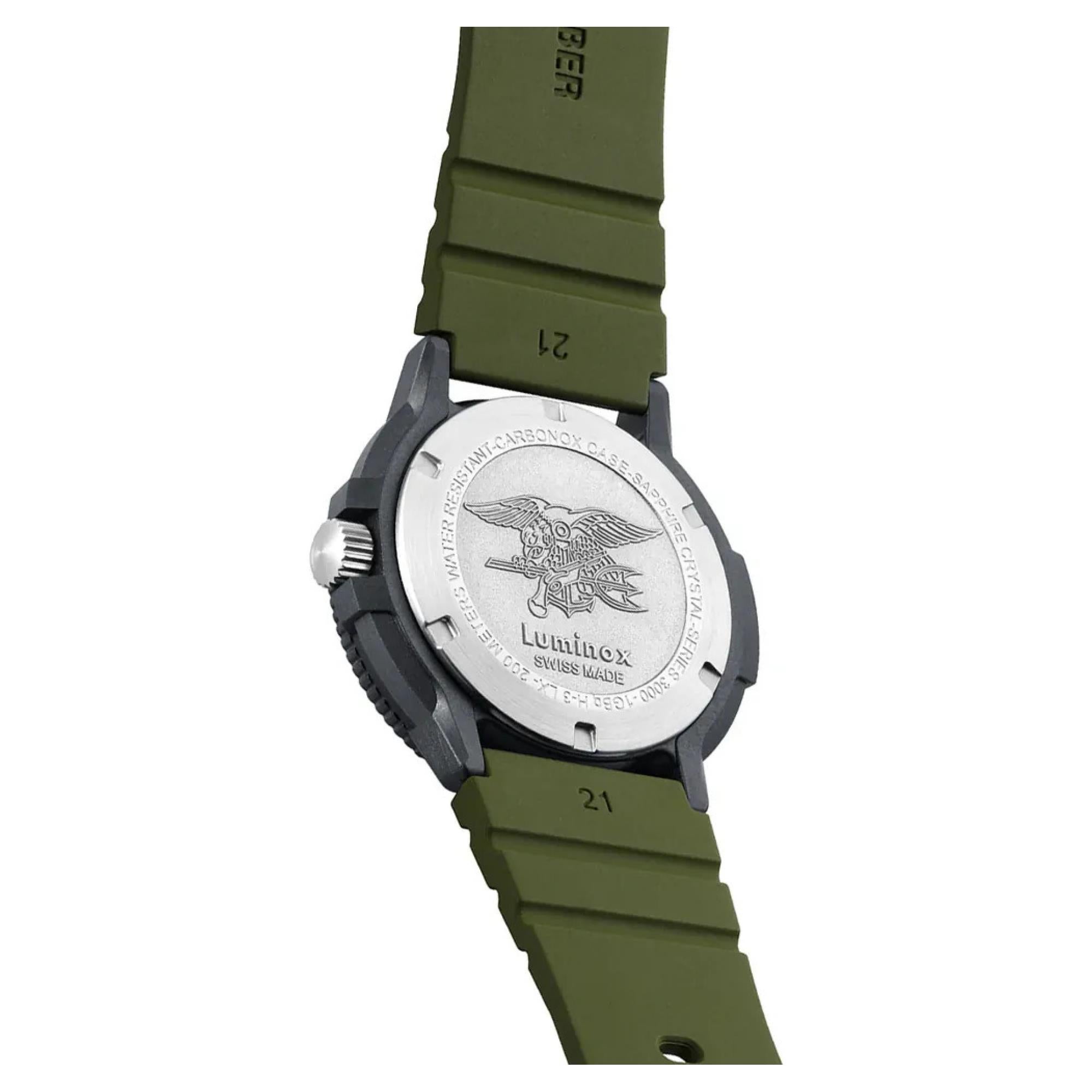 Luminox Sea Original Navy Seals 3000 Evo Serie Herren Uhr Grünes Zifferblatt XS.3013.EVO.S