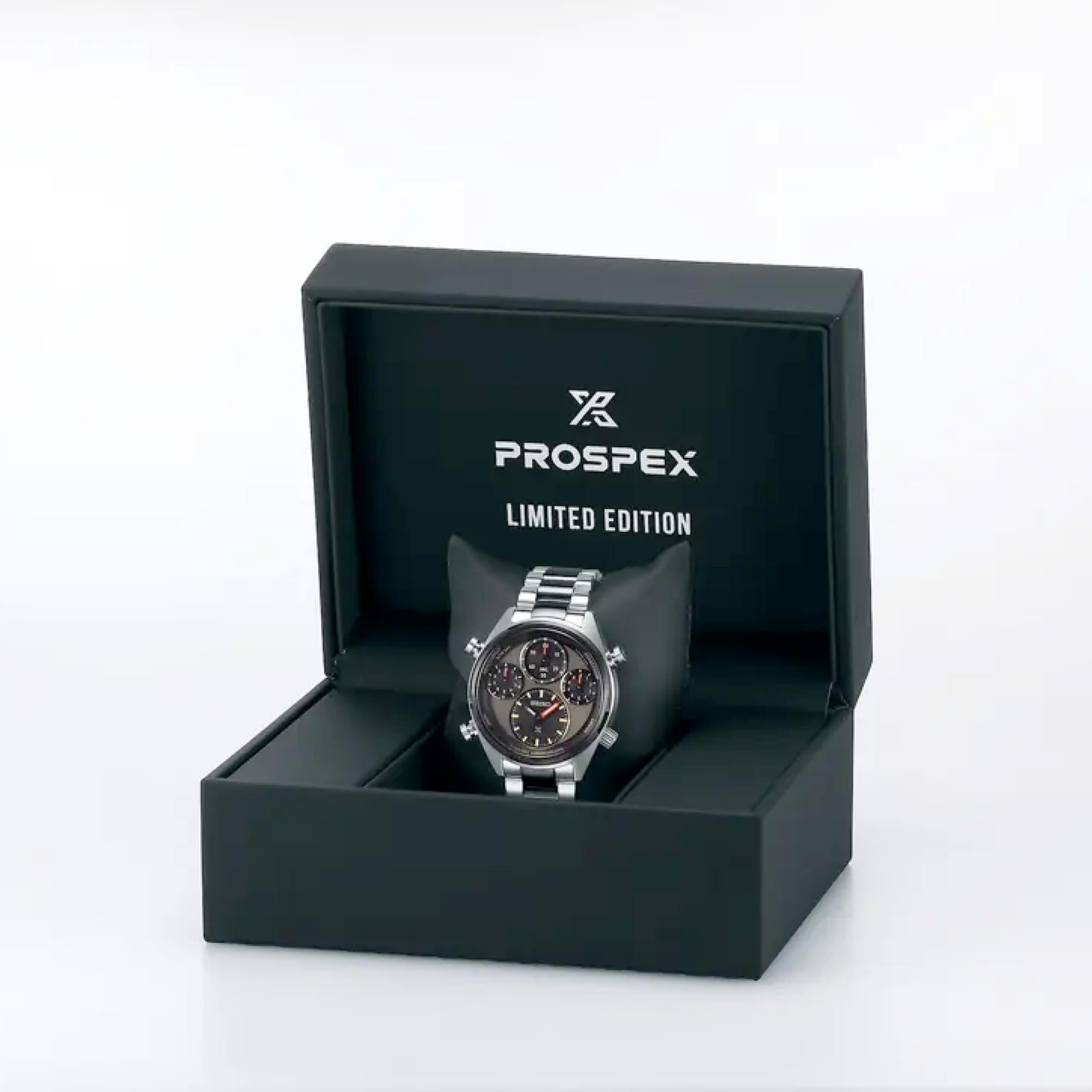 Seiko Prospex Speedtimer One-Hundredth of a Second Khaki Stripe Solar Chronograph 40th Anniversary Limited Edition Multicoloured Dial Men's Watch SFJ005P1
