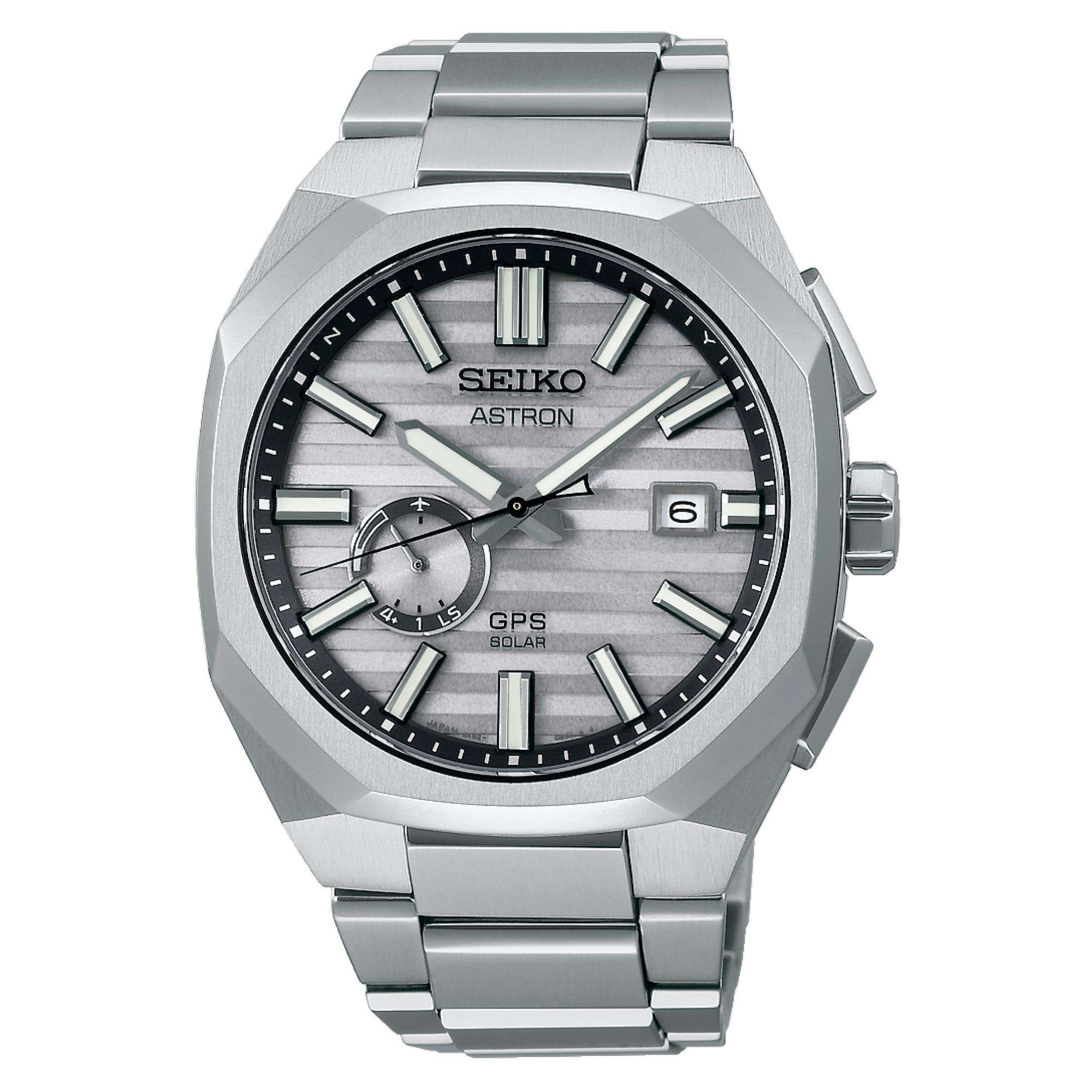Seiko Astron 'Titanium' Limited Edition 1.500 Stück GPS Solar 3X62 Graues Zifferblatt Herren Uhr SSJ017J1