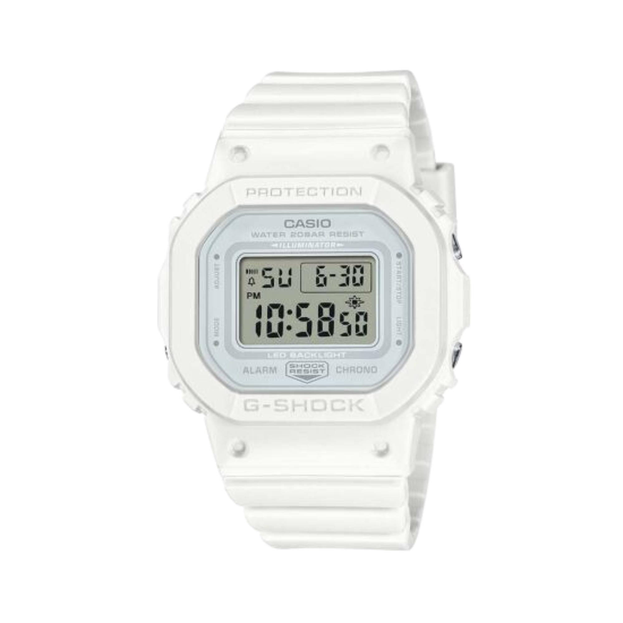 Casio G-Shock Quartz Cadran Blanc Bracelet Résine Blanche GMD-S5600BA-7ER