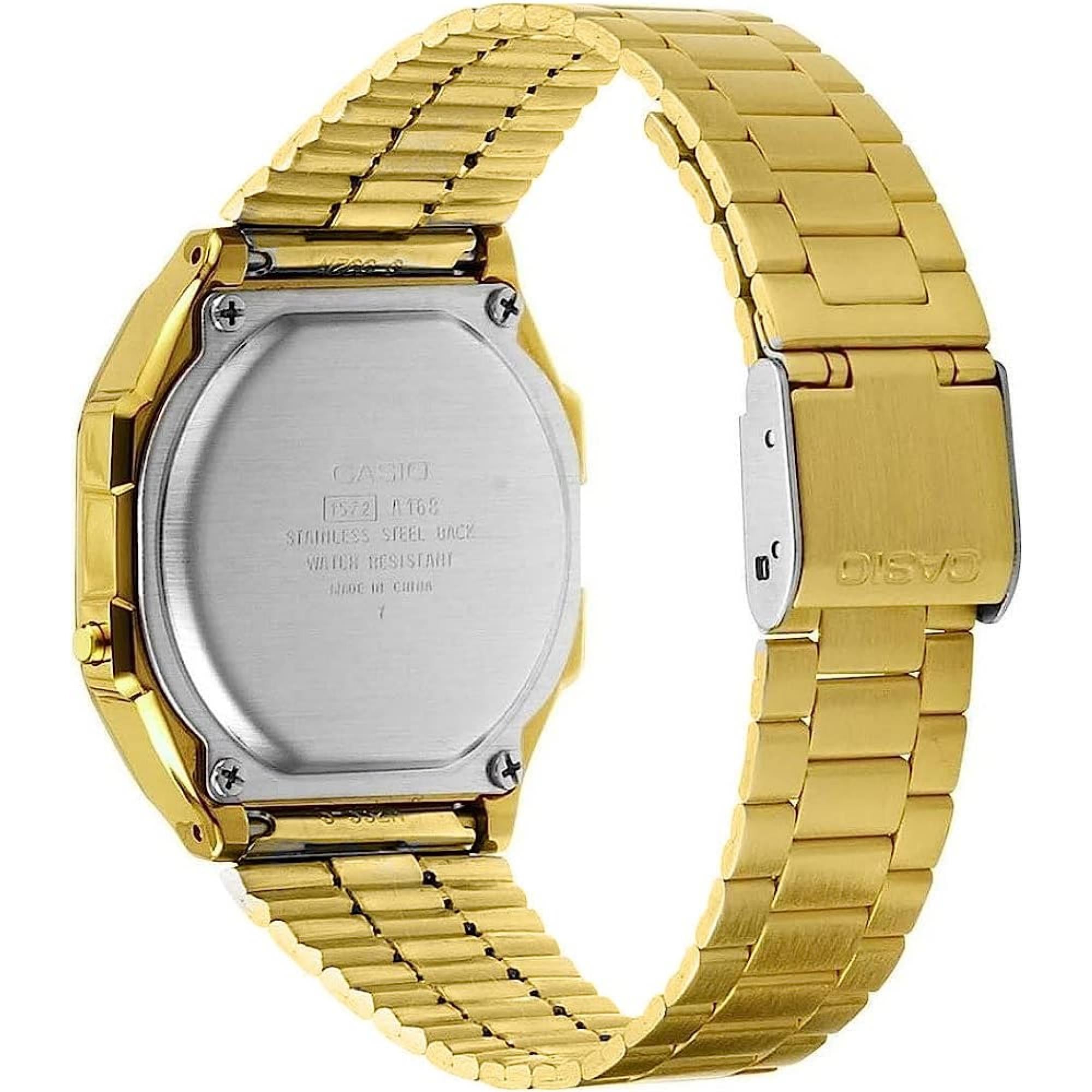 Casio Vintage Goldbeschichtet Lila Zifferblatt Digitaluhr A168WERG-2AEF