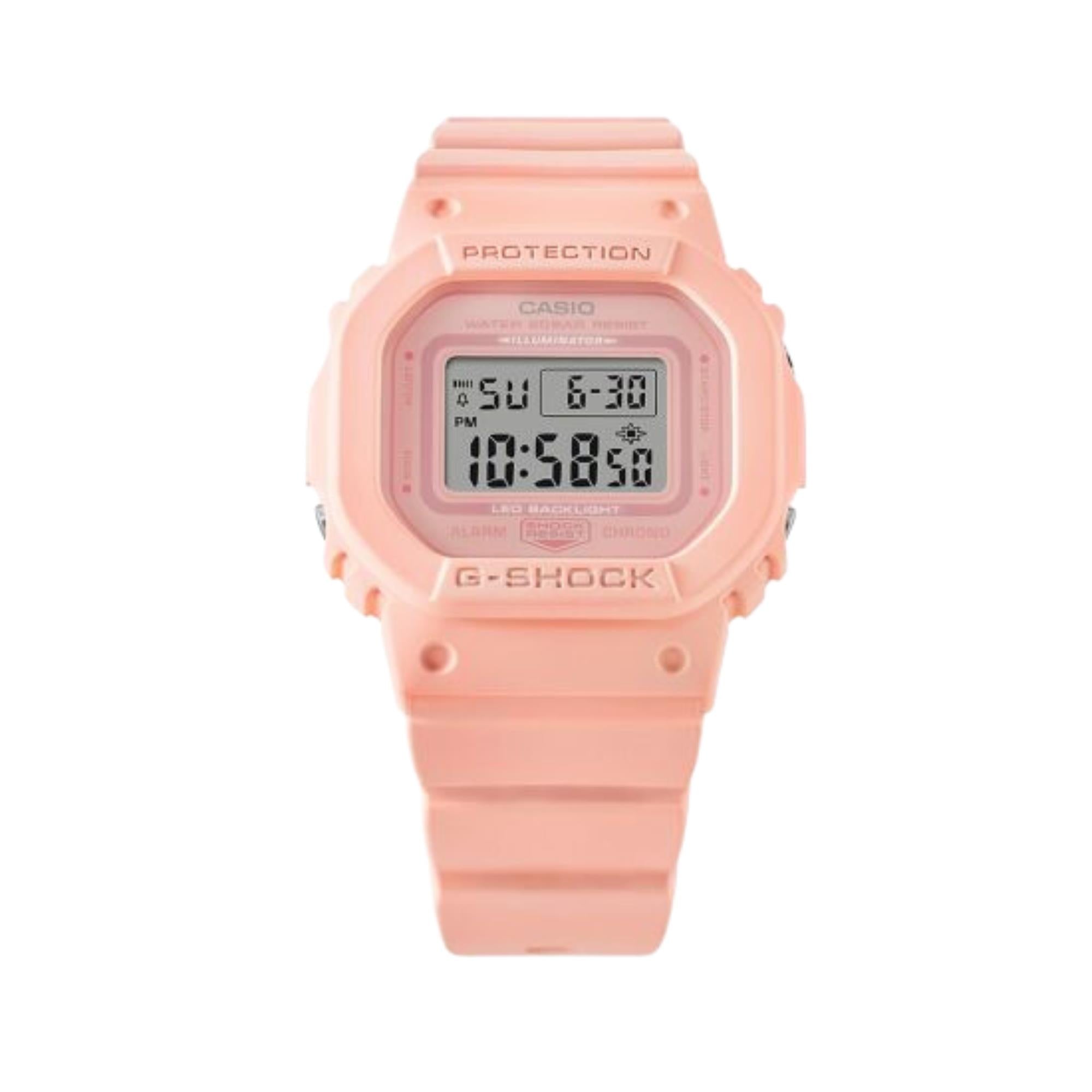 Casio G-Shock Quarz Pinkes Zifferblatt Pinkes Harzarmband Uhr GMD-S5600BA-4ER