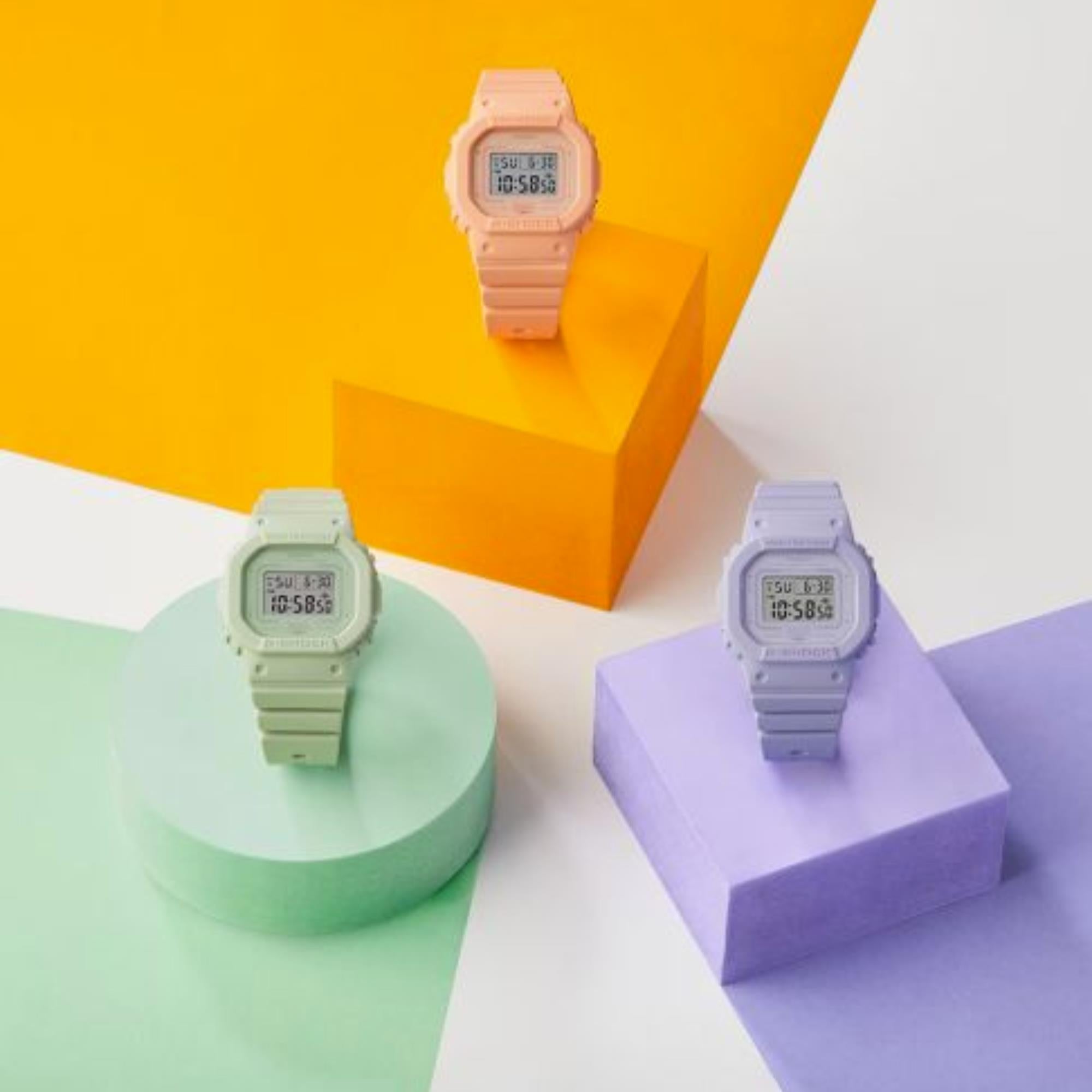 Casio G-Shock Quarz Pinkes Zifferblatt Pinkes Harzarmband Uhr GMD-S5600BA-4ER