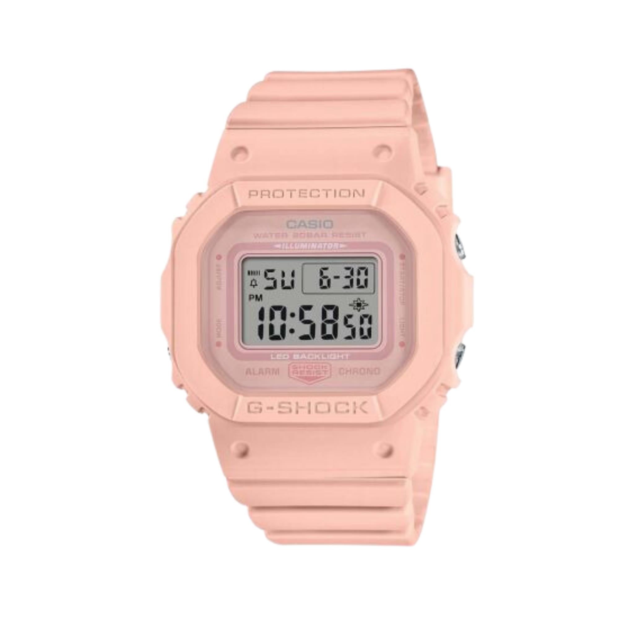 Casio G-Shock Quarz Pinkes Zifferblatt Pinkes Harzarmband Uhr GMD-S5600BA-4ER