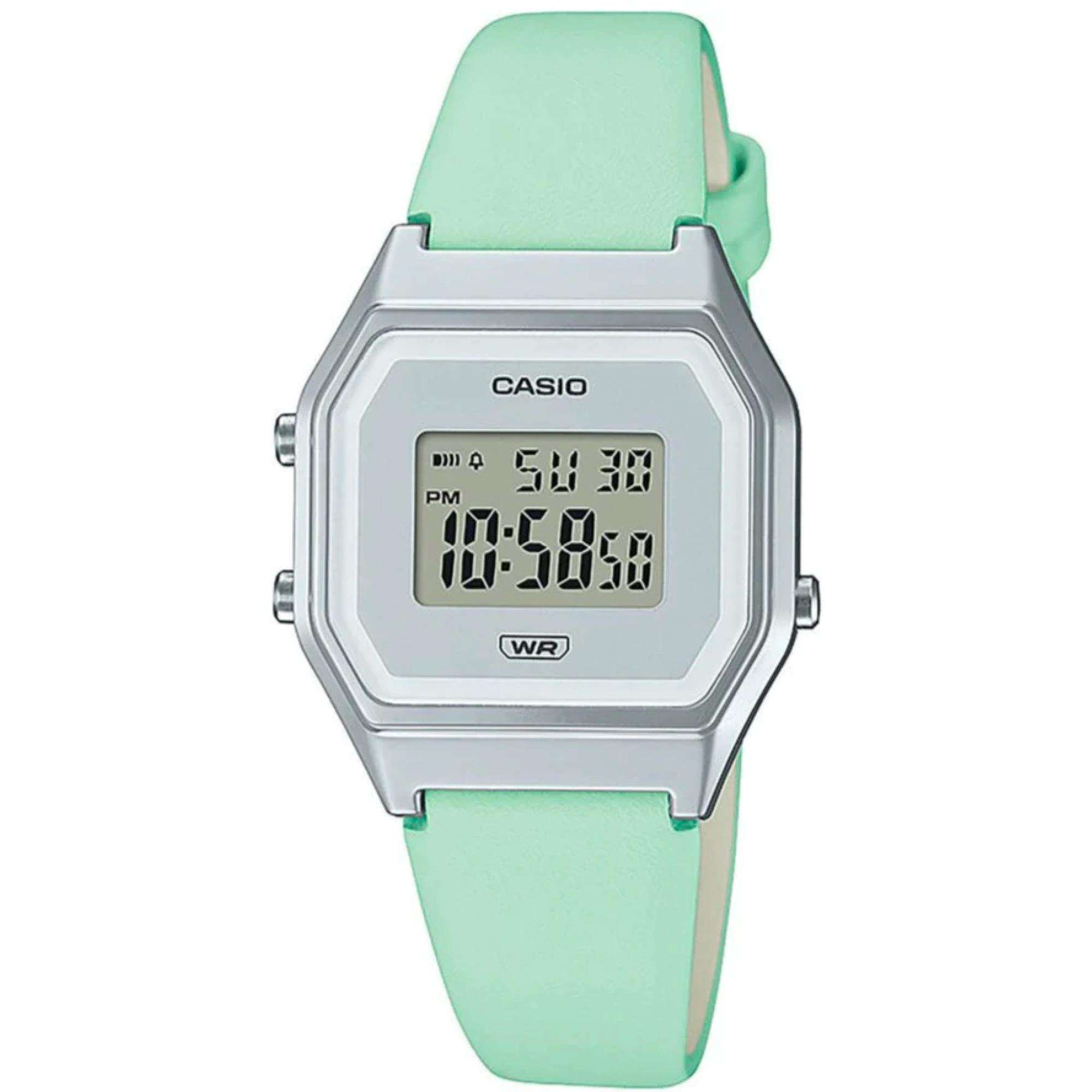 Casio Vintage Quarz Damen Grüne Uhr LA680WEL-3EF