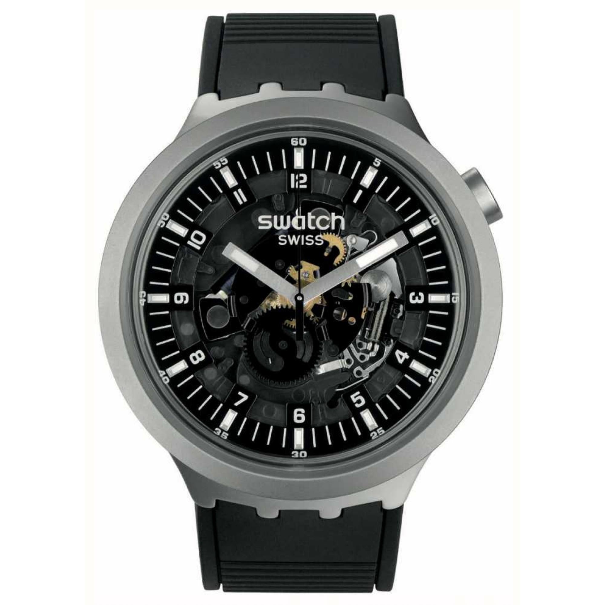 Swatch DARK IRONY Big Bold Herren Uhr SB07S105