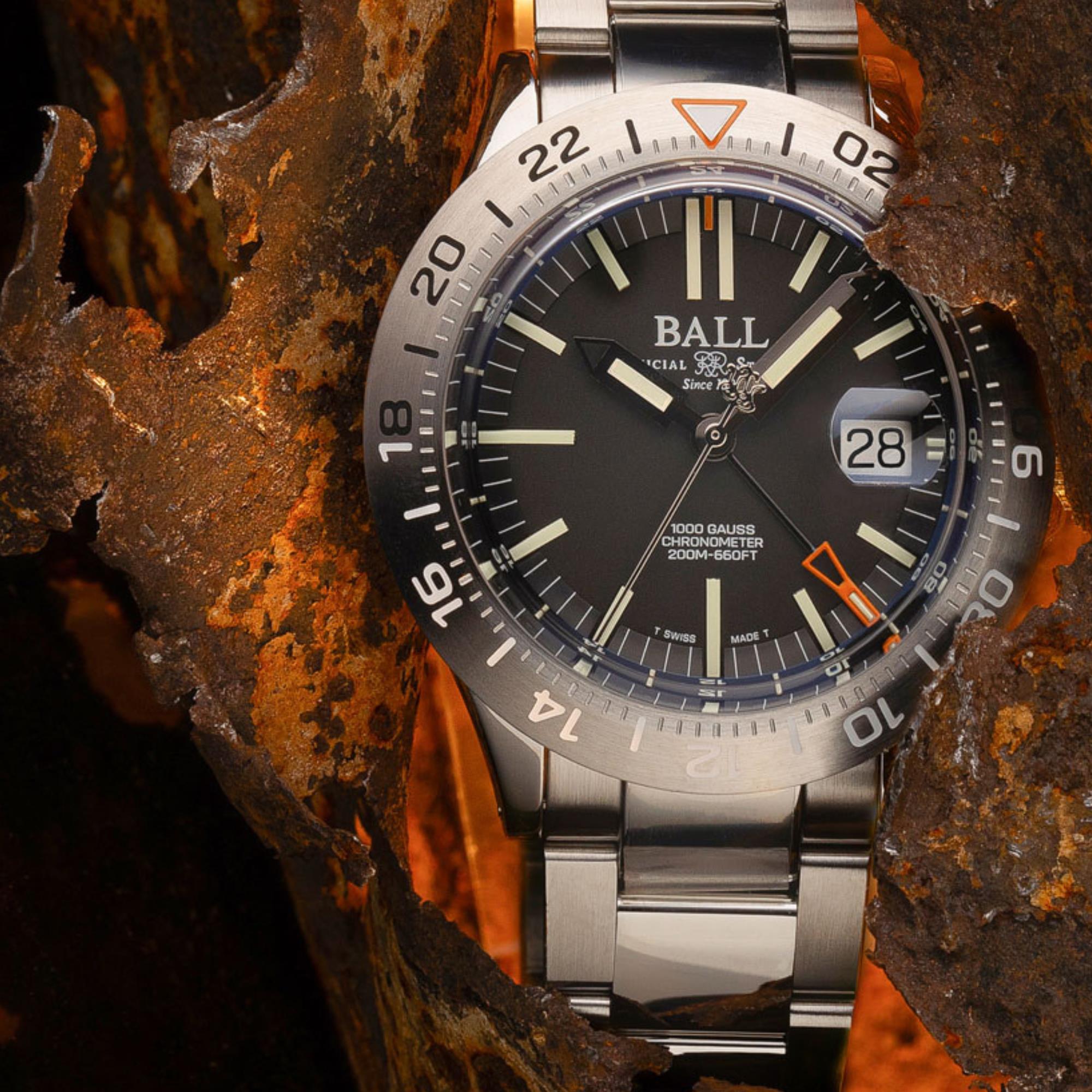 Ball Engineer III Outlier Limited Edition Automatik Schwarzes Zifferblatt Edelstahlarmband Herrenuhr DG9000B-S1C-BK