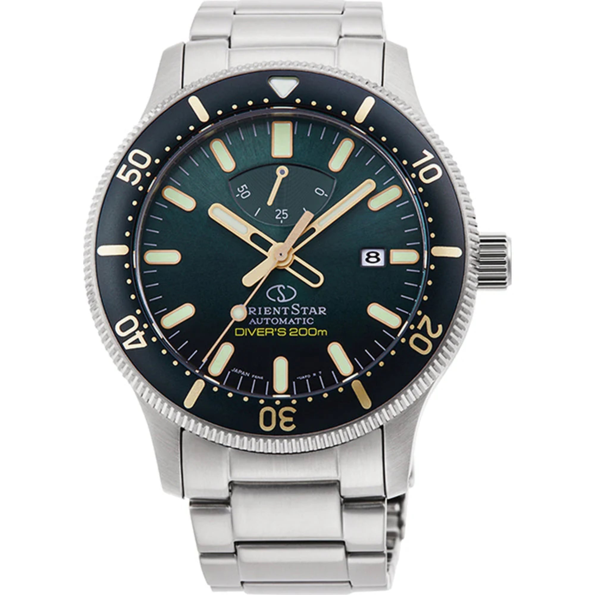 Orient Star 44mm Grünes Zifferblatt Edelstahl Herren Automatik Uhr RE-AU0307E00B
