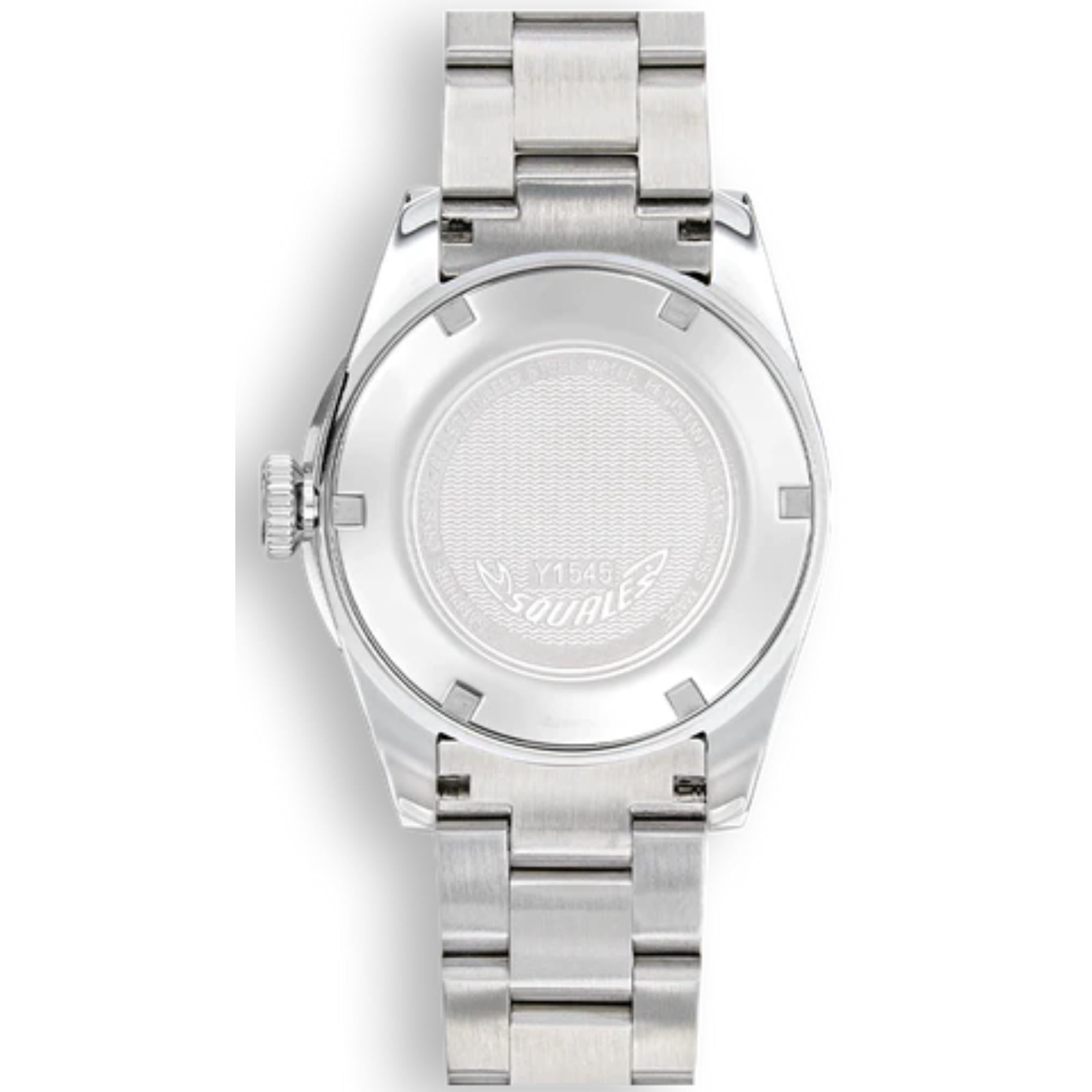 Squale 1545 Automatik Graues Zifferblatt Edelstahlarmband Herren Uhr 1545GG.AC