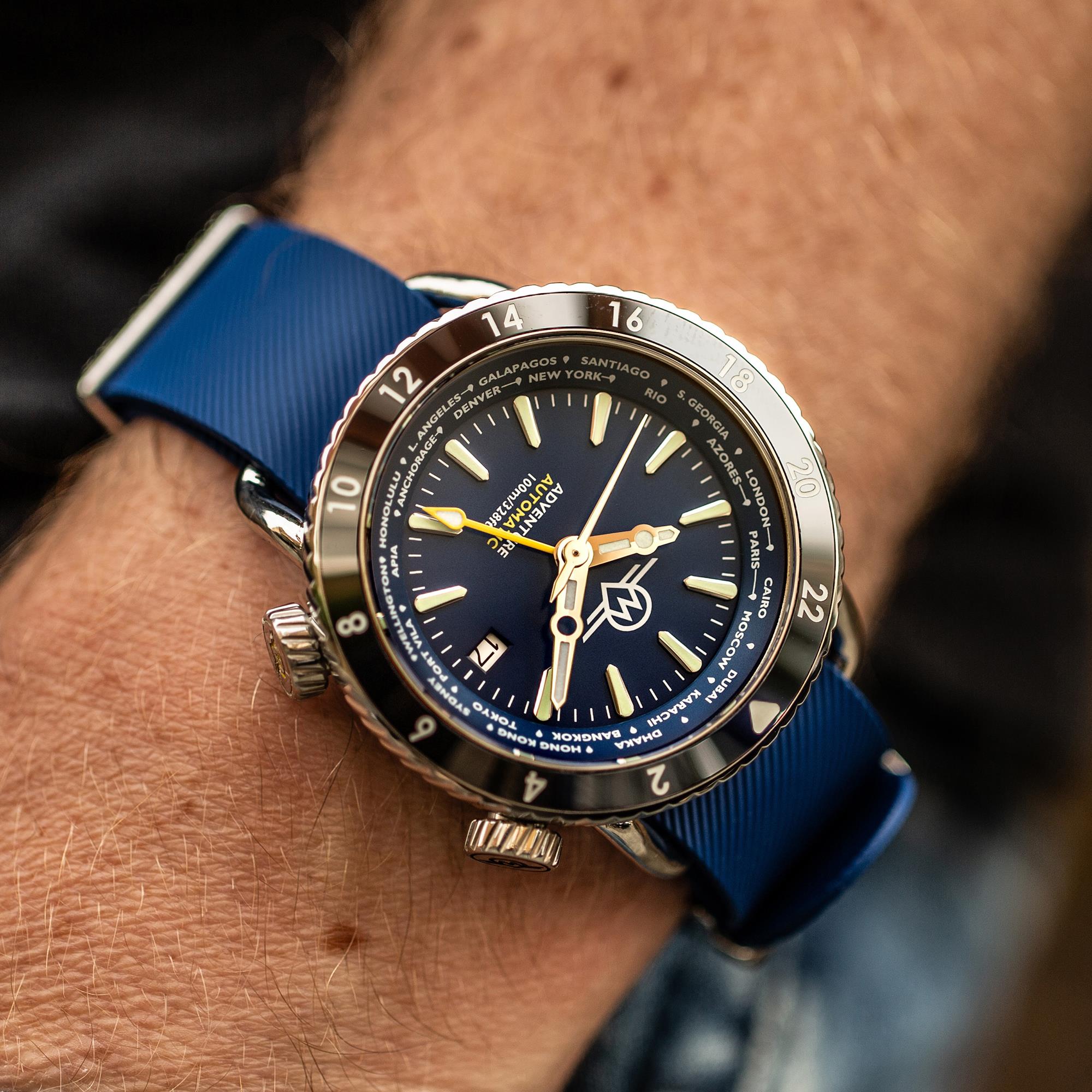 Monro Adventure Deep Sea Blue Dial Automatic Men's Watch MA-2