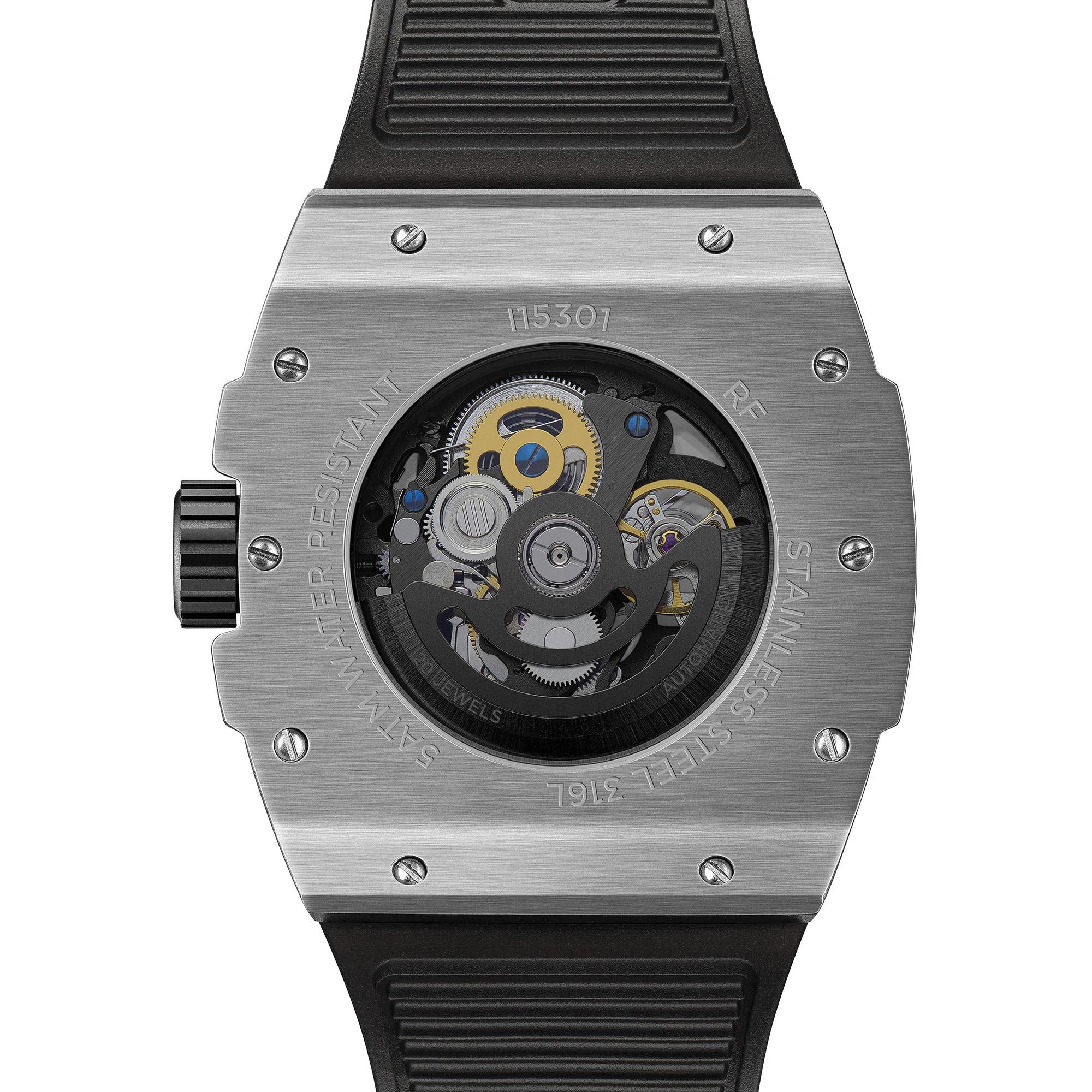 Ingersoll 1892 The Play Automatic Men's Watch with Black Skeleton Dial and Black PU Strap - I15301