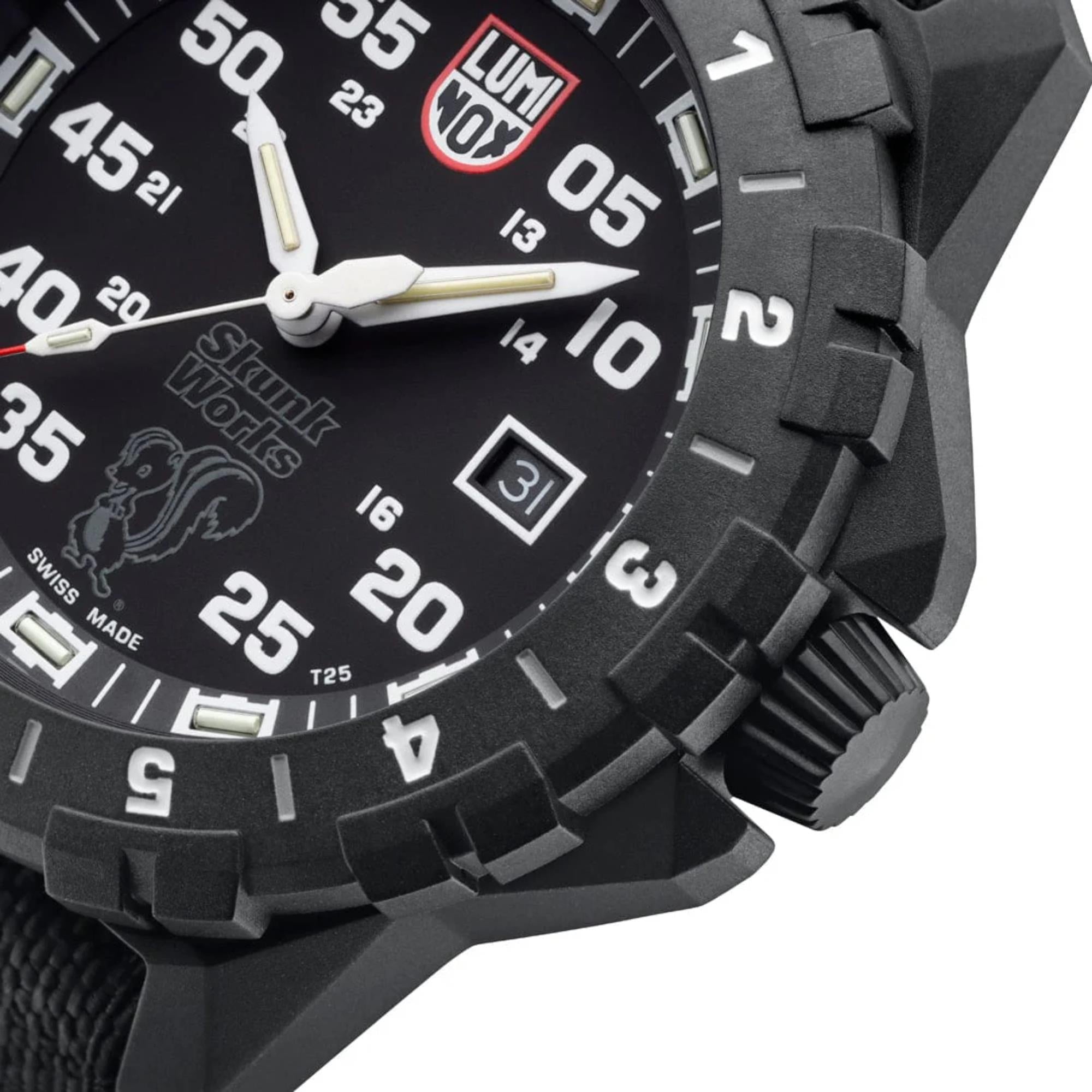Luminox F-117 Nighthawk 44mm Black Dial Textile Mens Quartz Watch XA.6442.H.SET