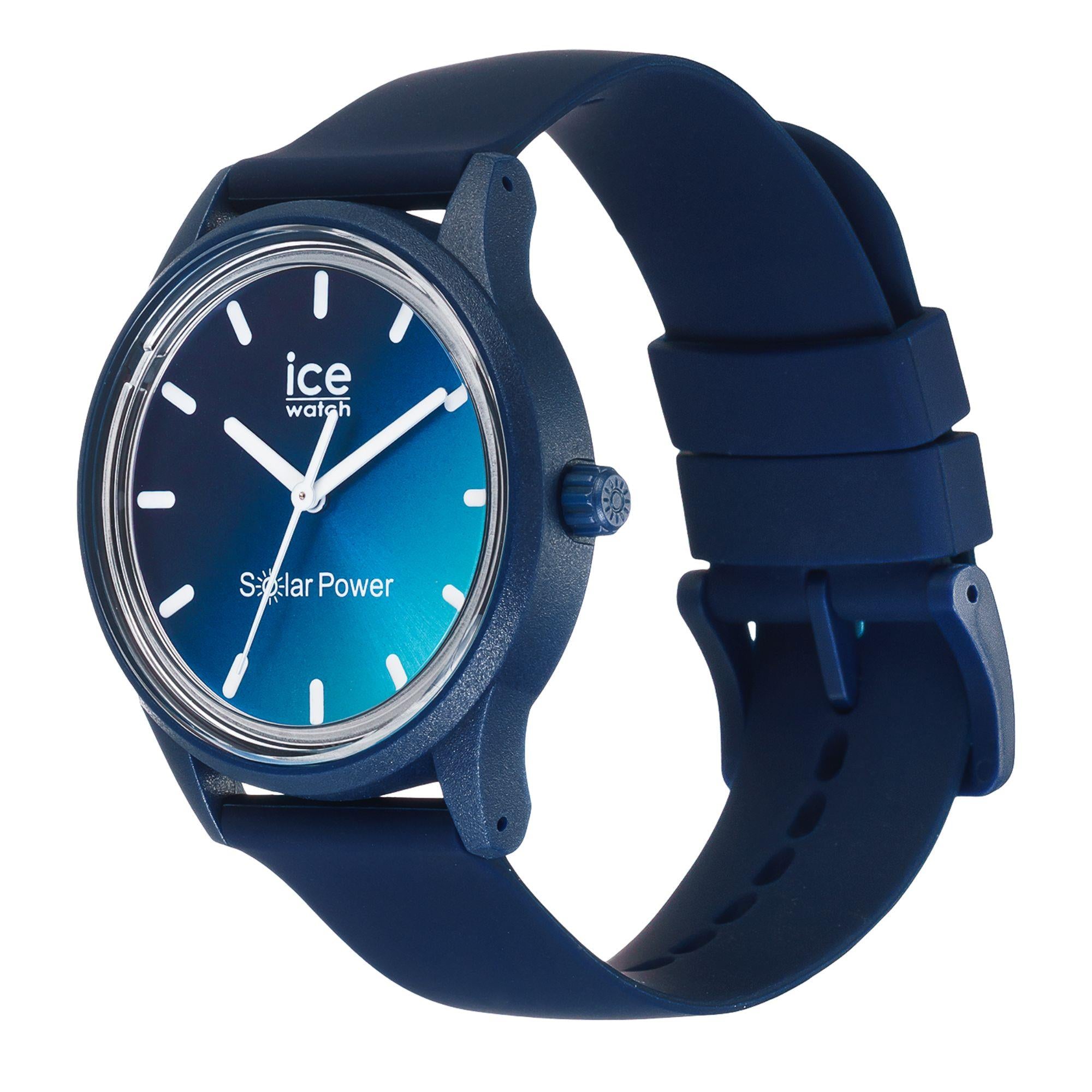 ICE Watch ICE Solar Power Blauer Sonnenuntergang Zifferblatt Silikon Uhr 020604