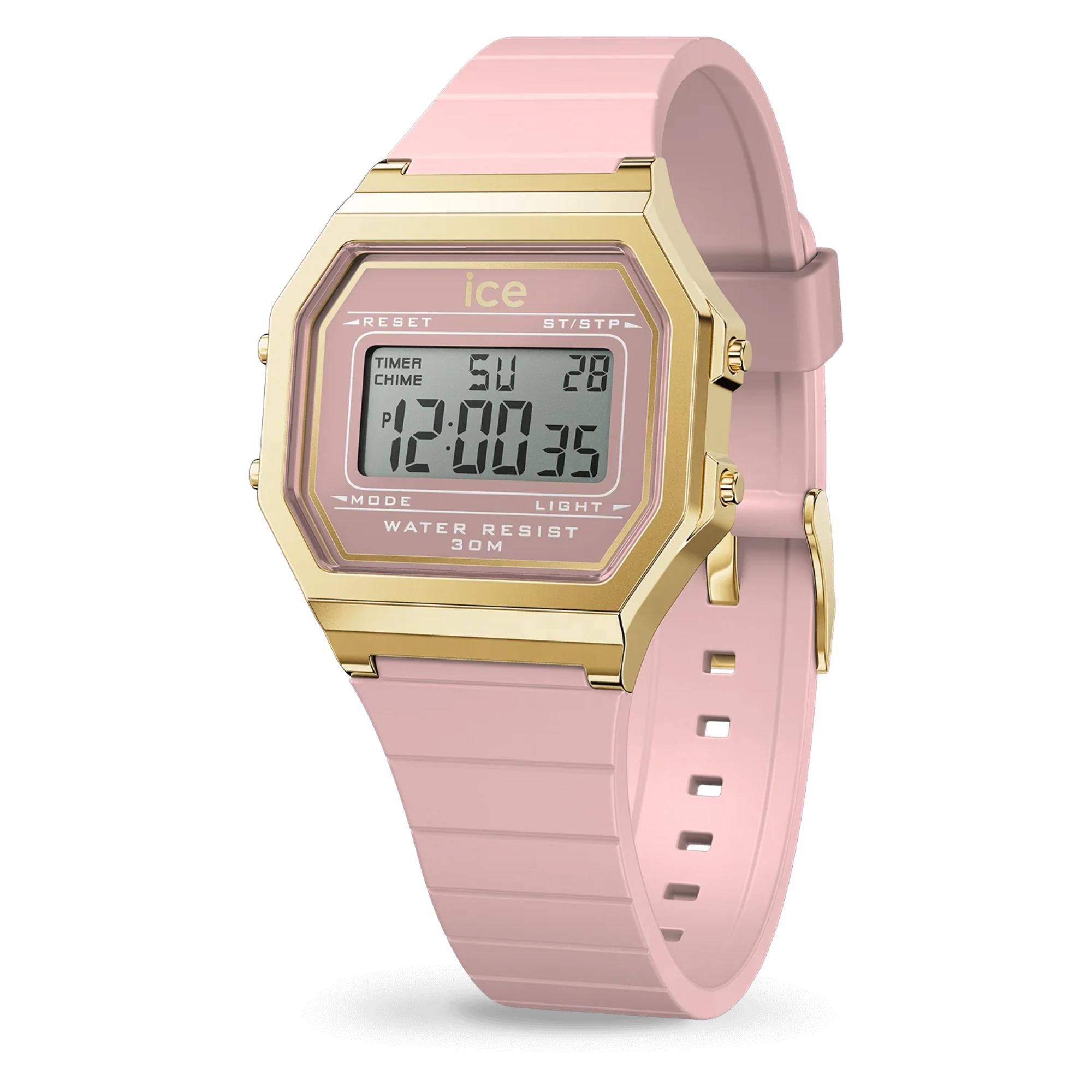 Montre femme ICE Digit Retro digitale Babyatoutprix cadran rose bracelet petit 023225
