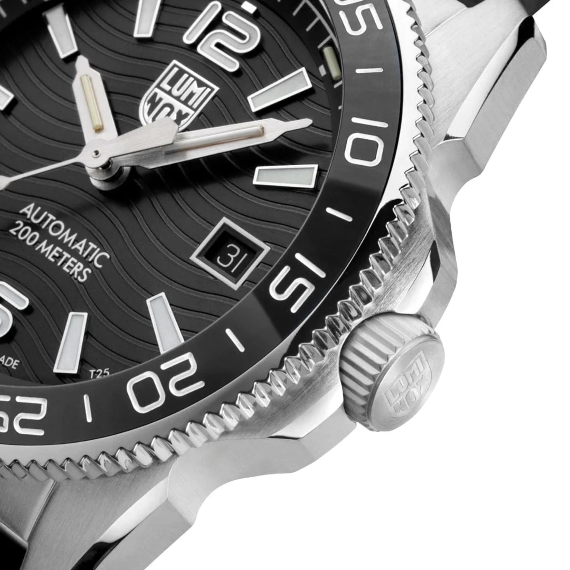 Luminox Pacific Diver Automatik-Uhr mit schwarzem Zifferblatt aus Edelstahl für Herren XS.3101