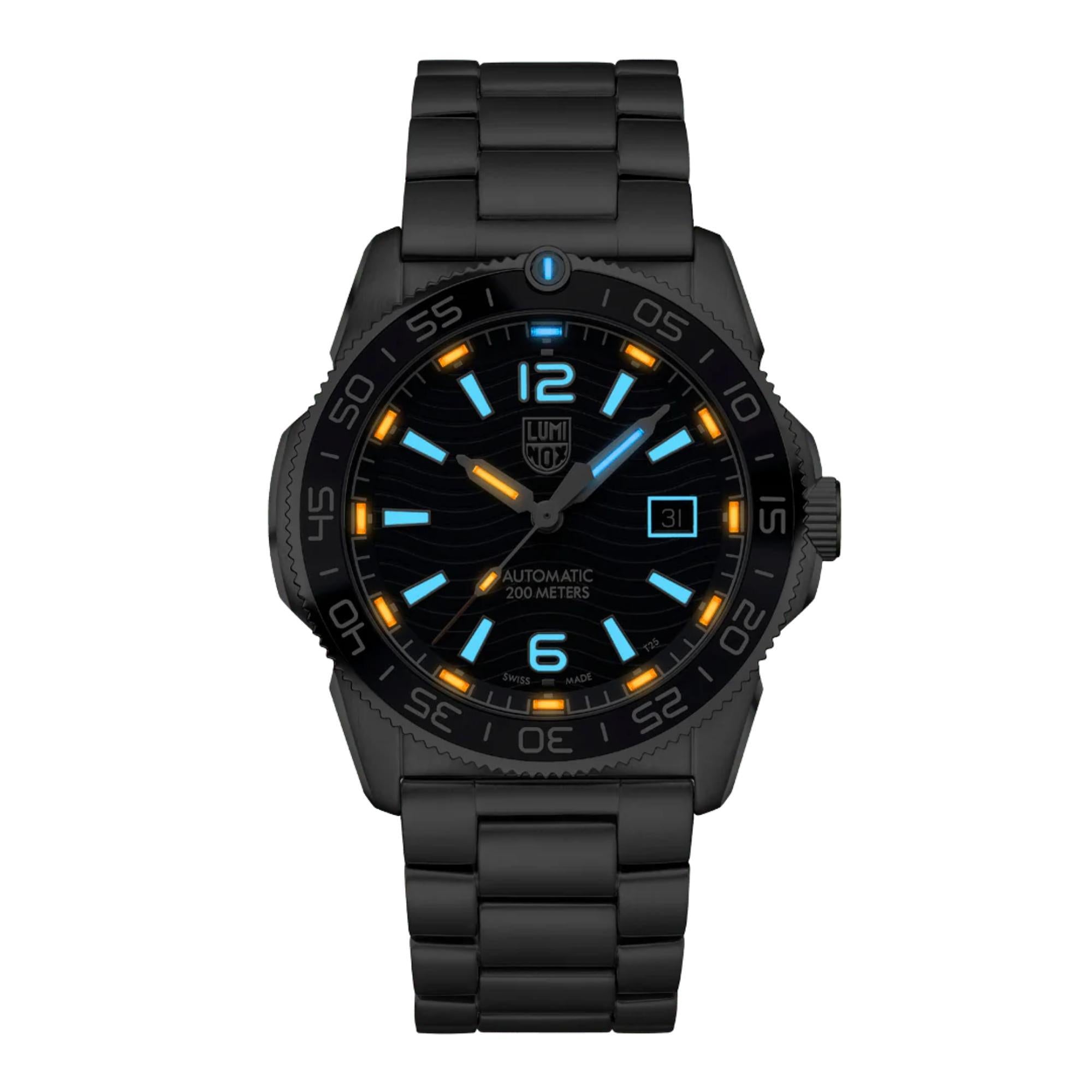 Luminox Pacific Diver Automatik-Uhr aus Edelstahl mit blauem Zifferblatt für Herren XS.3104