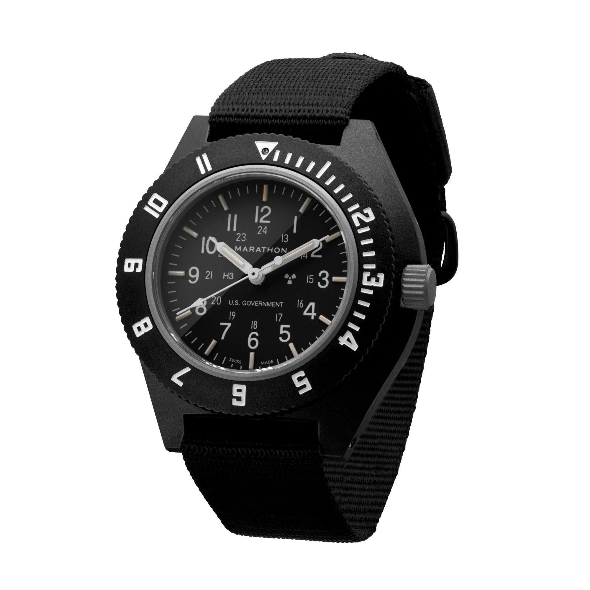 Marathon Pilot's Navigator Quarz Schwarzes Zifferblatt Herren Uhr WW194001BK-0001