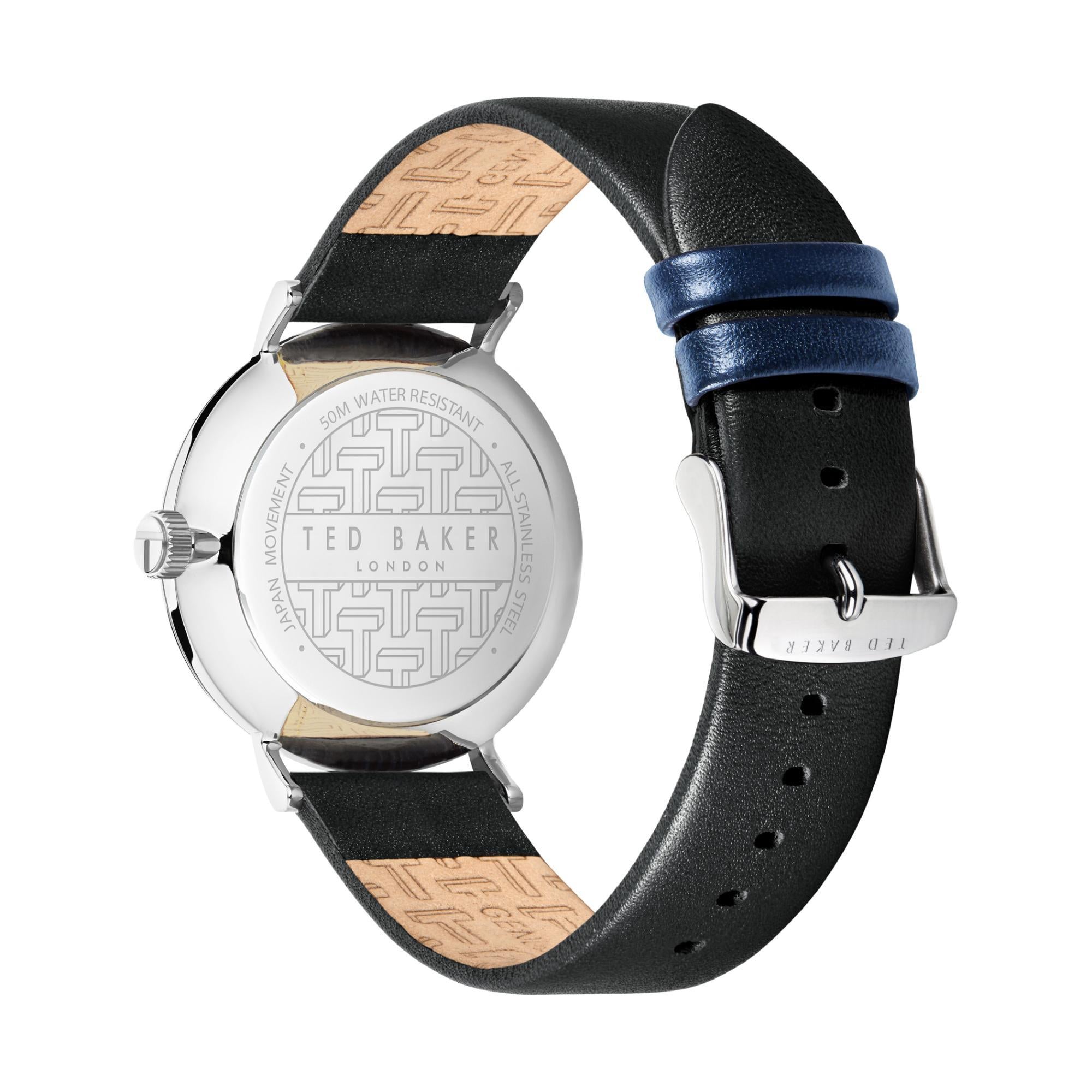 Ted Baker Phylipa Edelstahl Weißes Zifferblatt Herrenarmbanduhr BKPPGF206