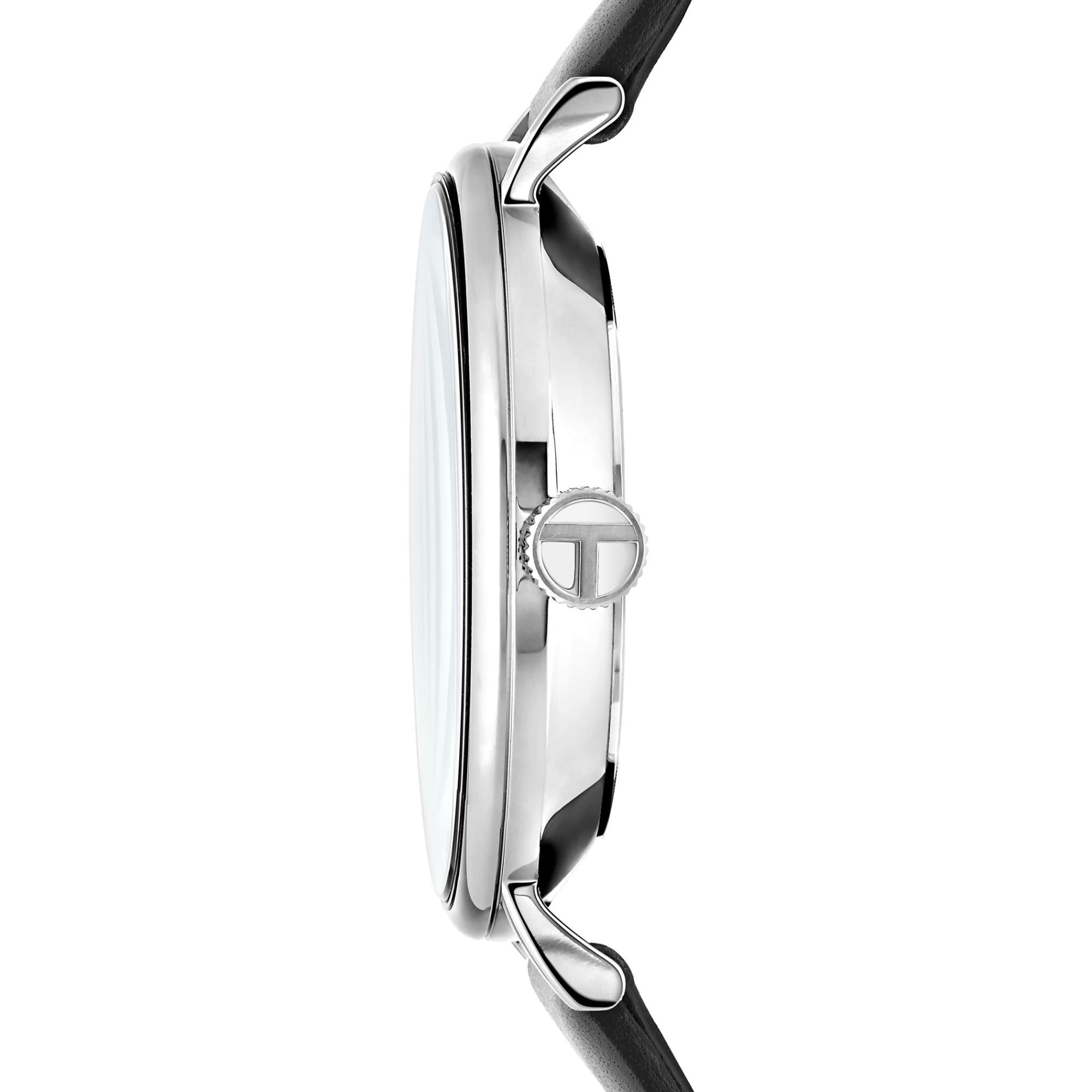 Ted Baker Phylipa Edelstahl Weißes Zifferblatt Herrenarmbanduhr BKPPGF206