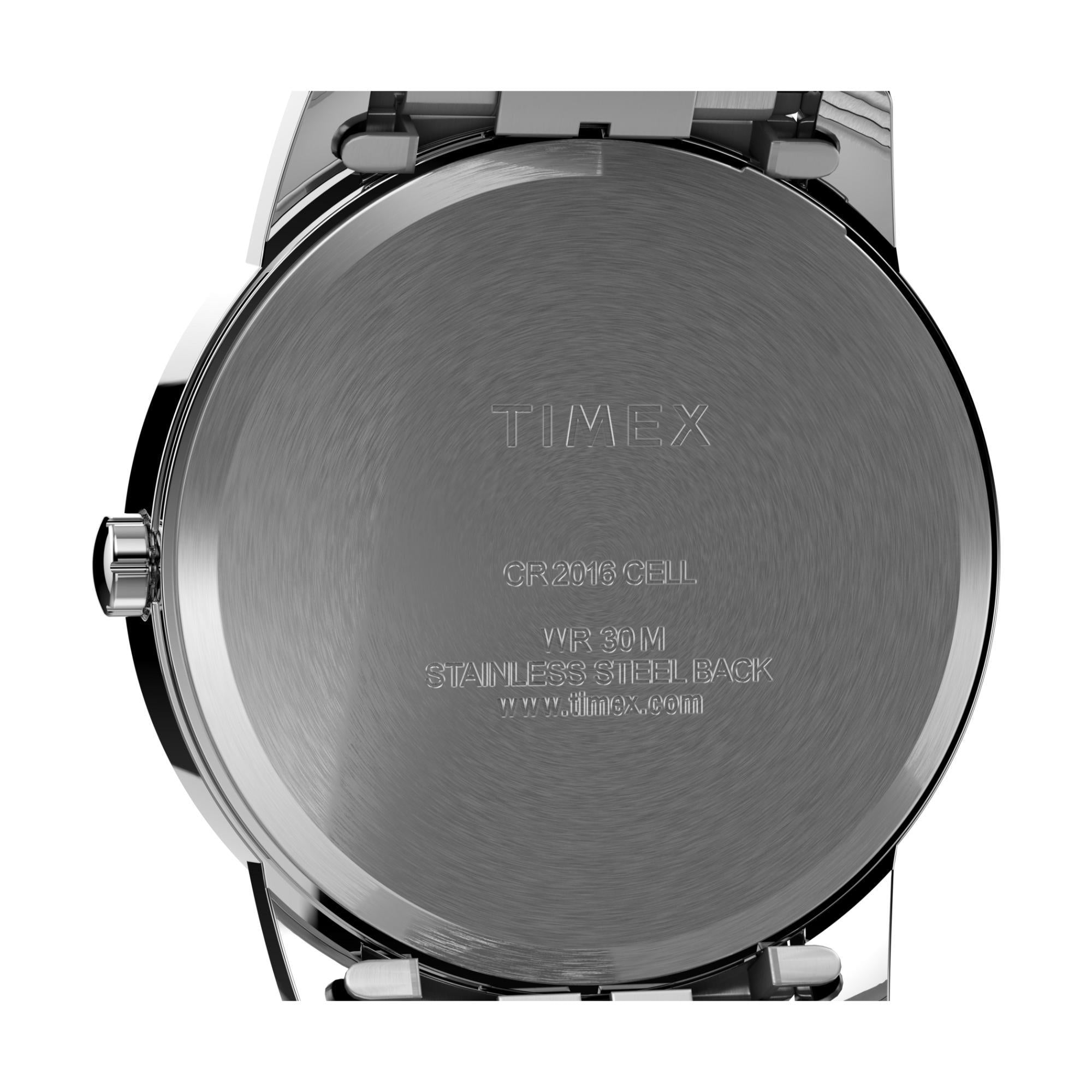 Timex Easy Reader 35mm White Dial Steel Mens Quartz Watch T2H451