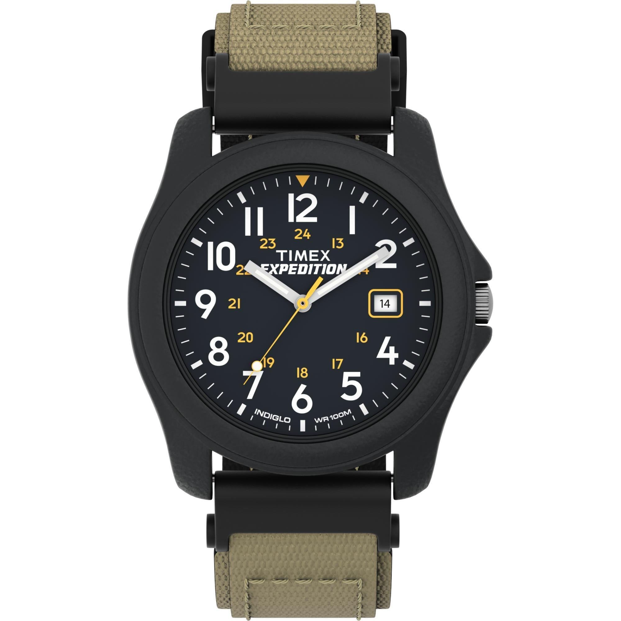 Timex Expedition 39mm Black Dial Fabric Mens Quartz Watch T42571