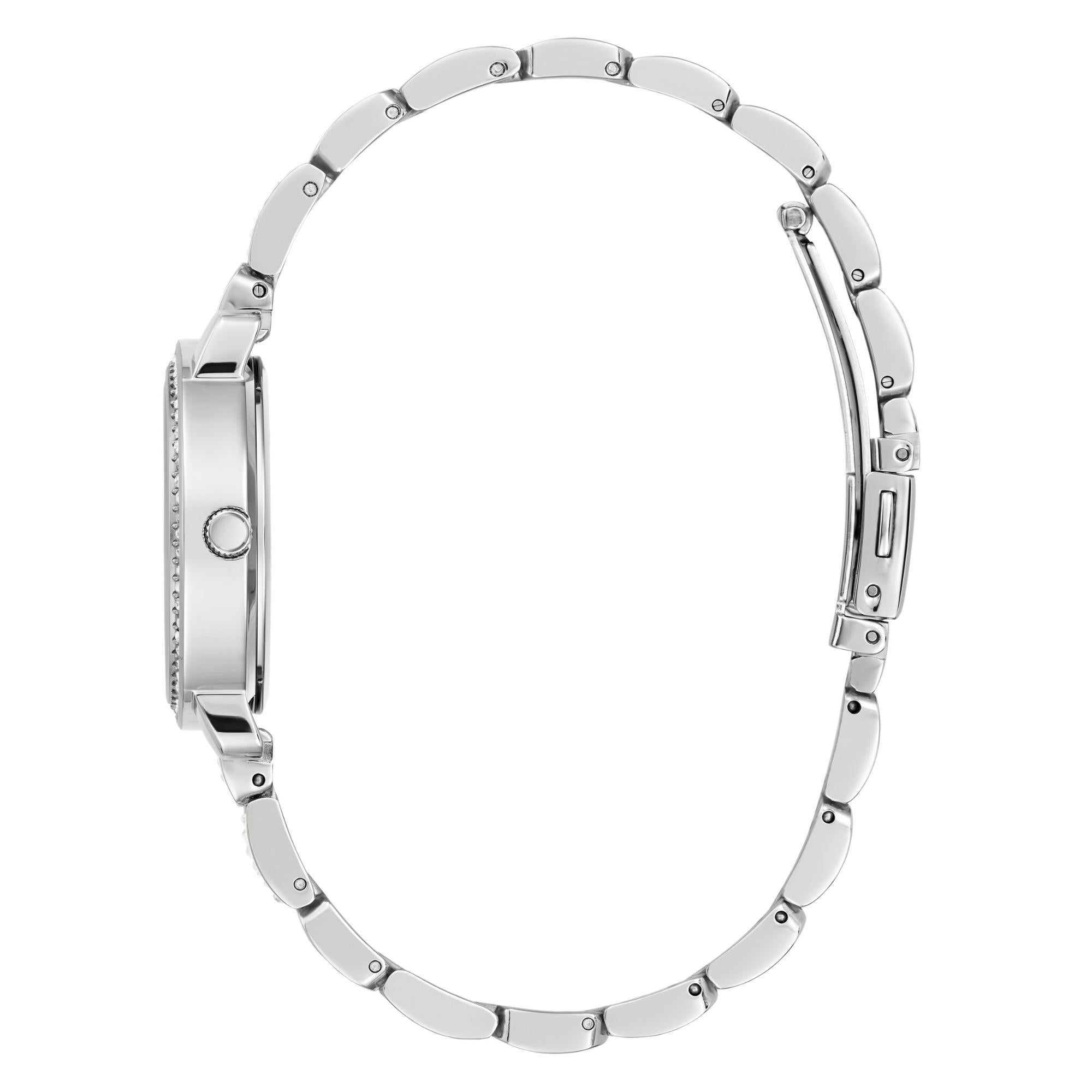 Guess Hayley Silver Dial with Elegant Crystal Accents Ladies Watch GW0612L1