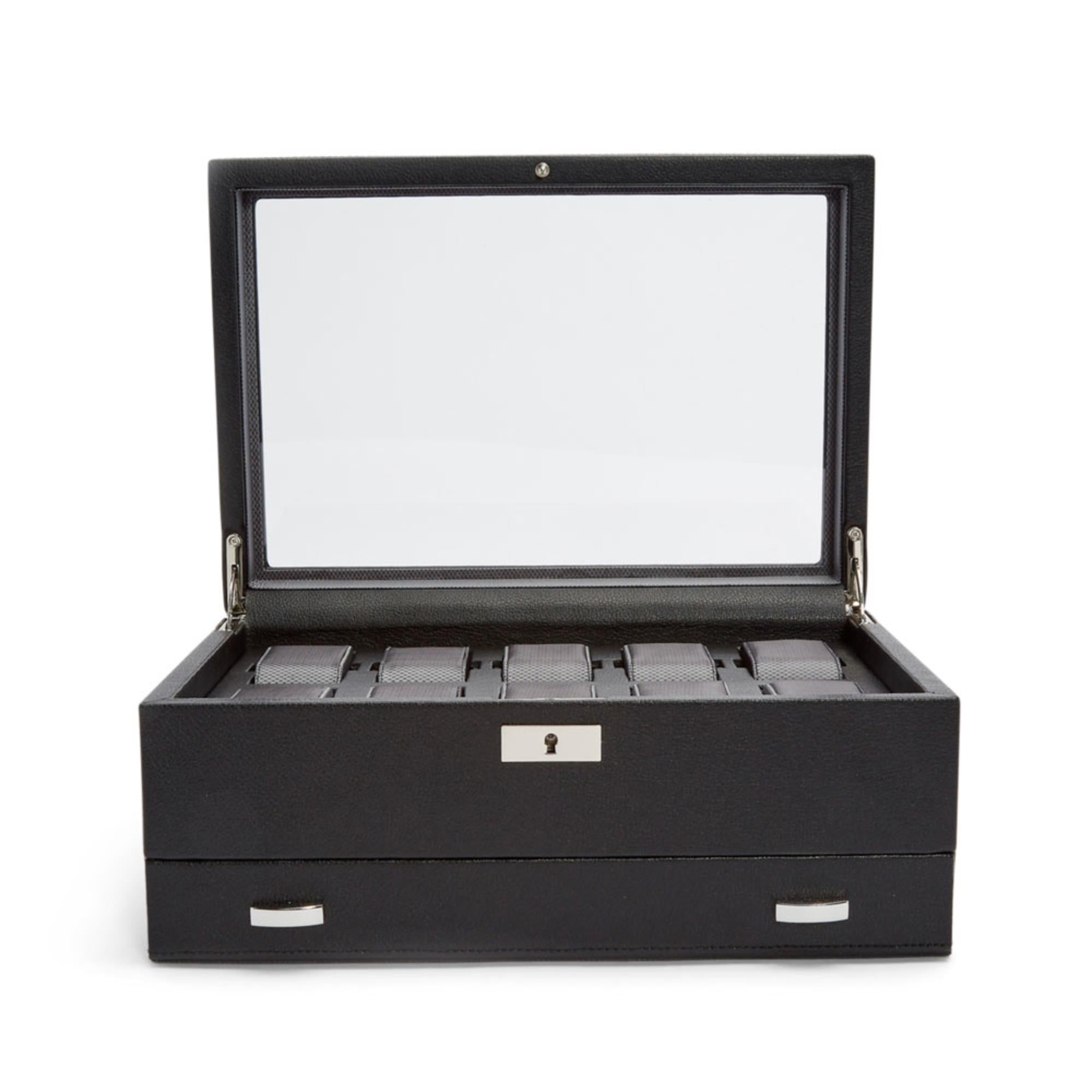 WOLF Viceroy 10-teilige Uhrenbox mit Aufbewahrung 466202