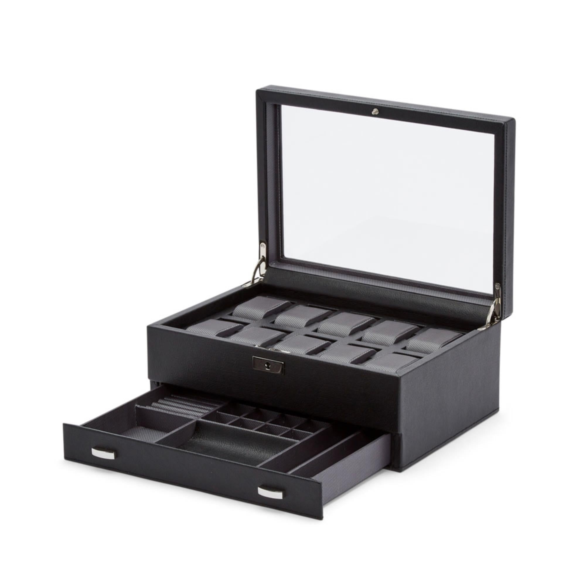 WOLF Viceroy 10-teilige Uhrenbox mit Aufbewahrung 466202