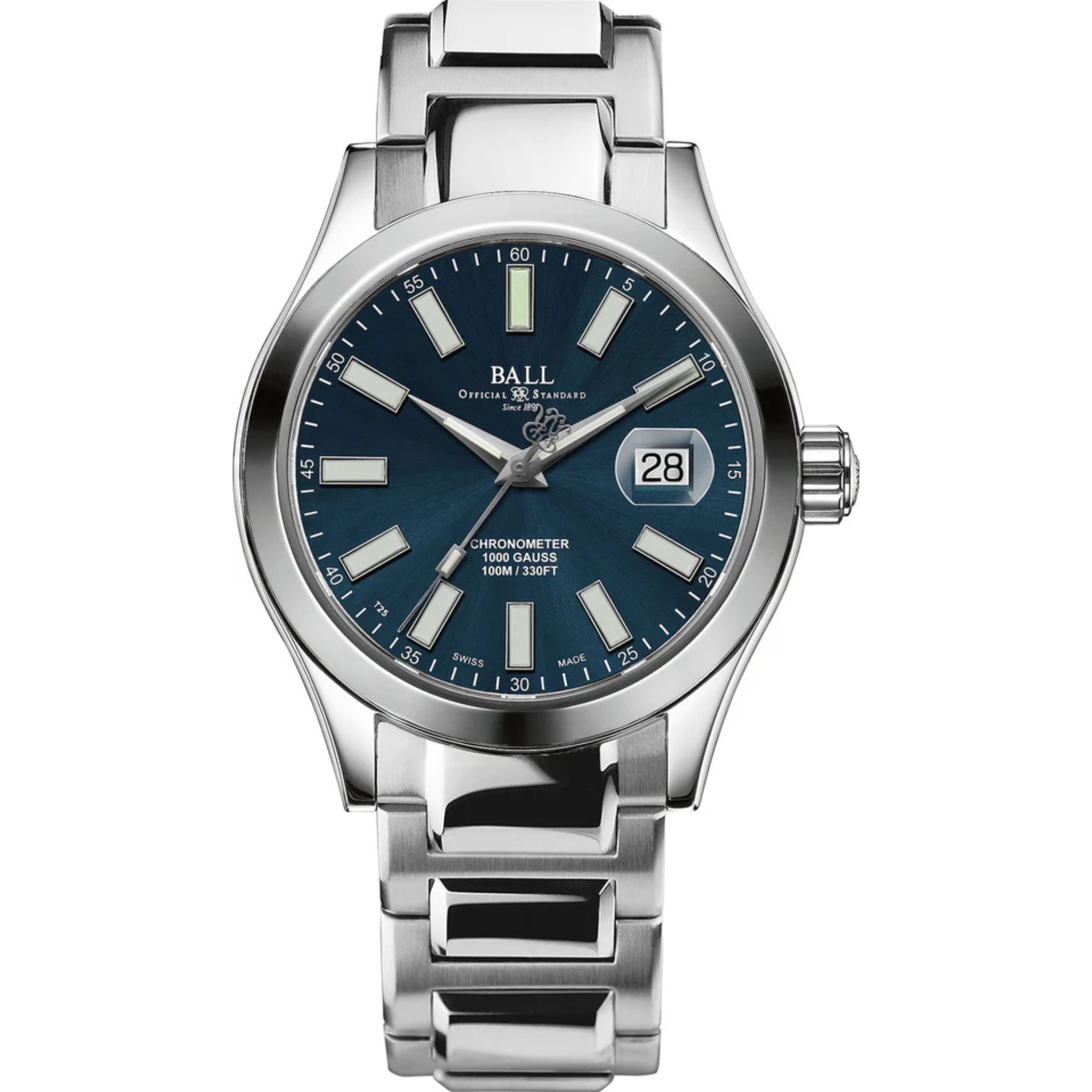 BALL Engineer III Marvelight Chronometer Blaues Zifferblatt Herren Uhr NM9026C-S6CJ-BE
