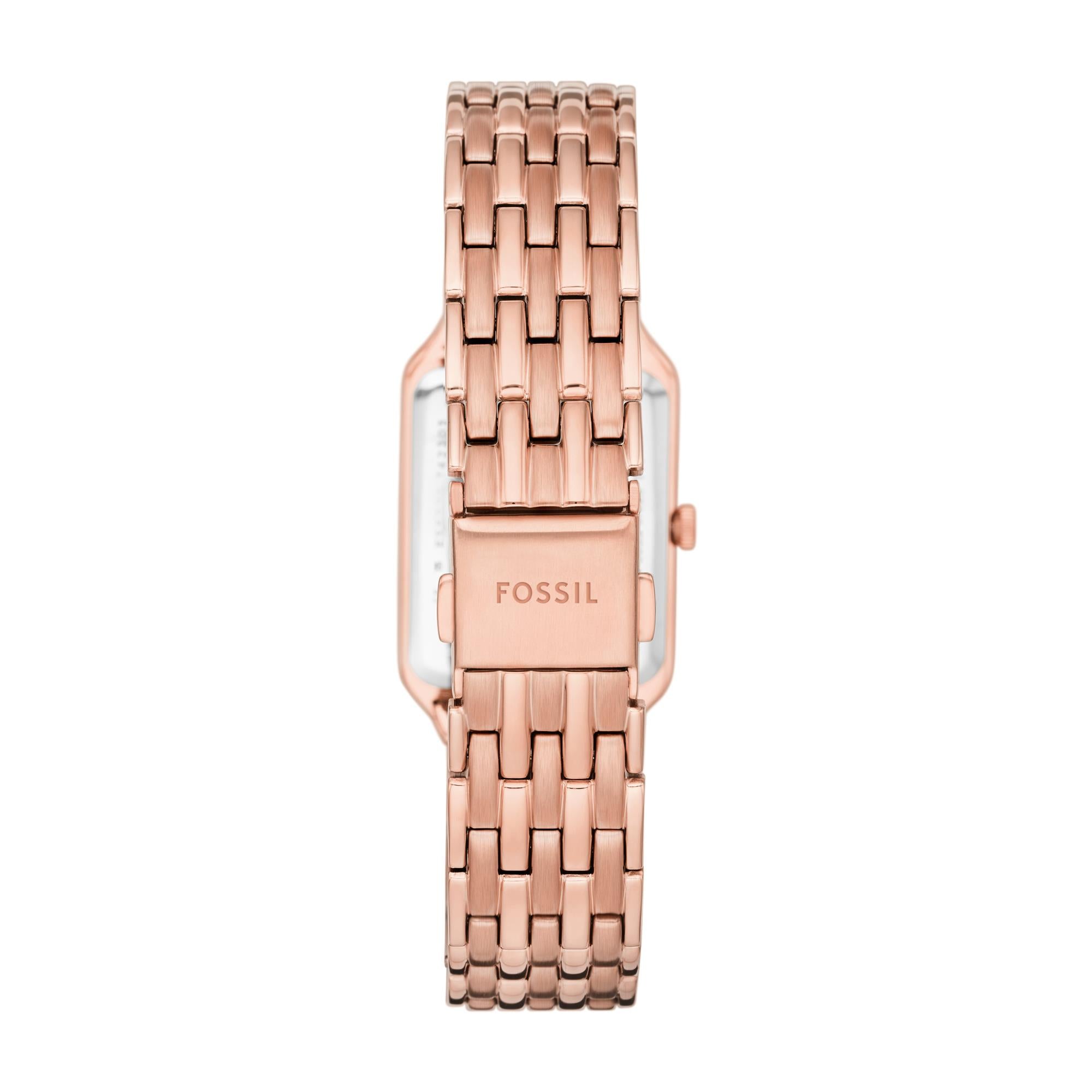 Fossil Raquel 23mm White Dial Steel Ladies Quartz Watch ES5271