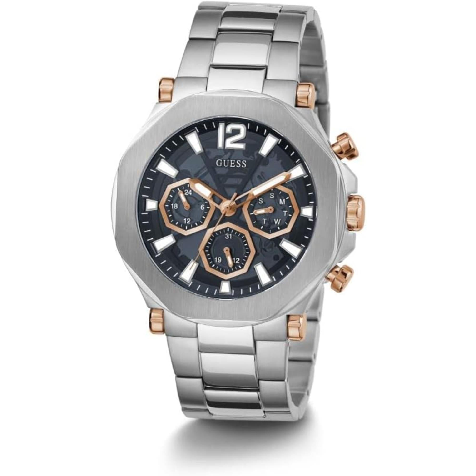 Guess Black Dial Stainless Steel Bracelet Men's Watch GW0539G1