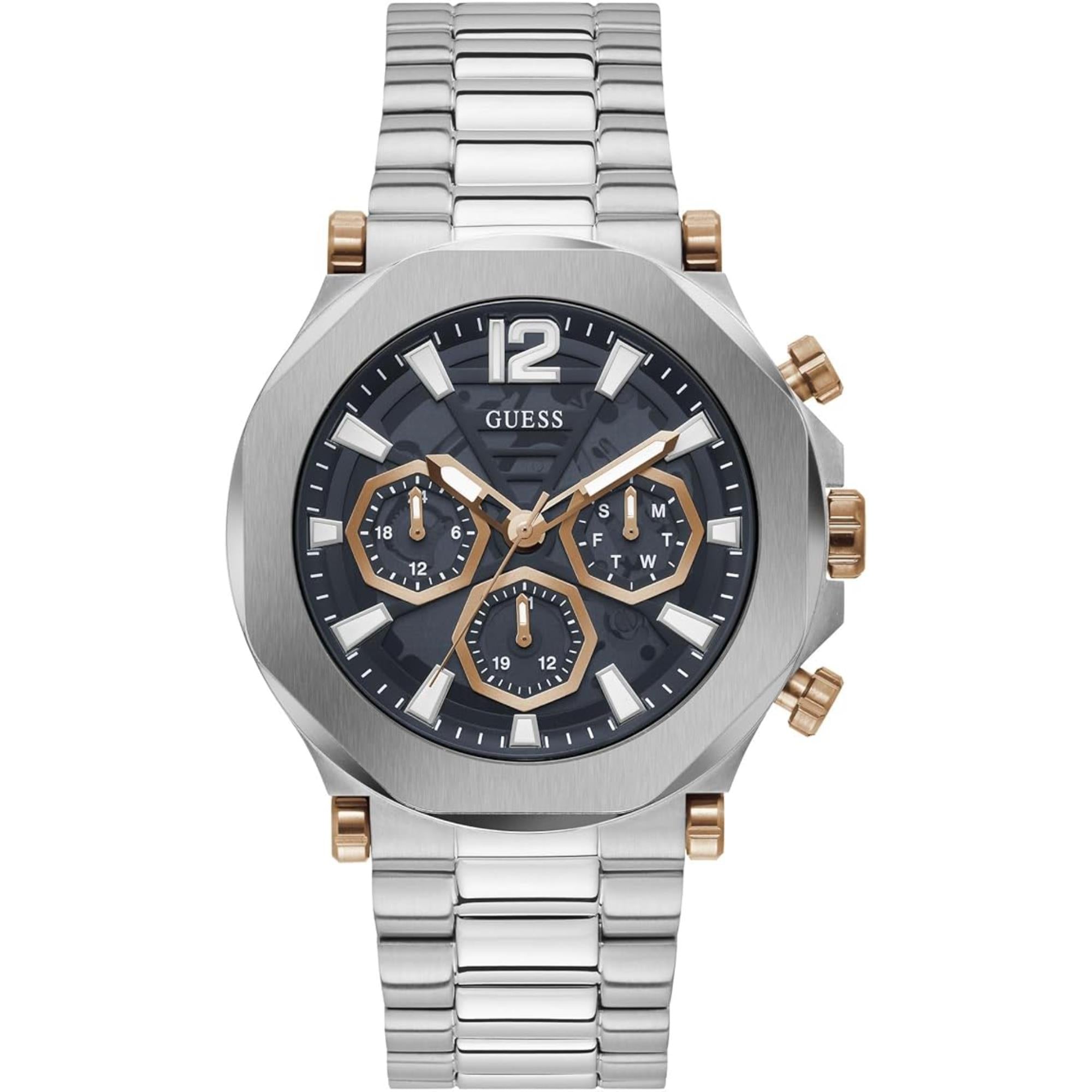 Guess Black Dial Stainless Steel Bracelet Men's Watch GW0539G1
