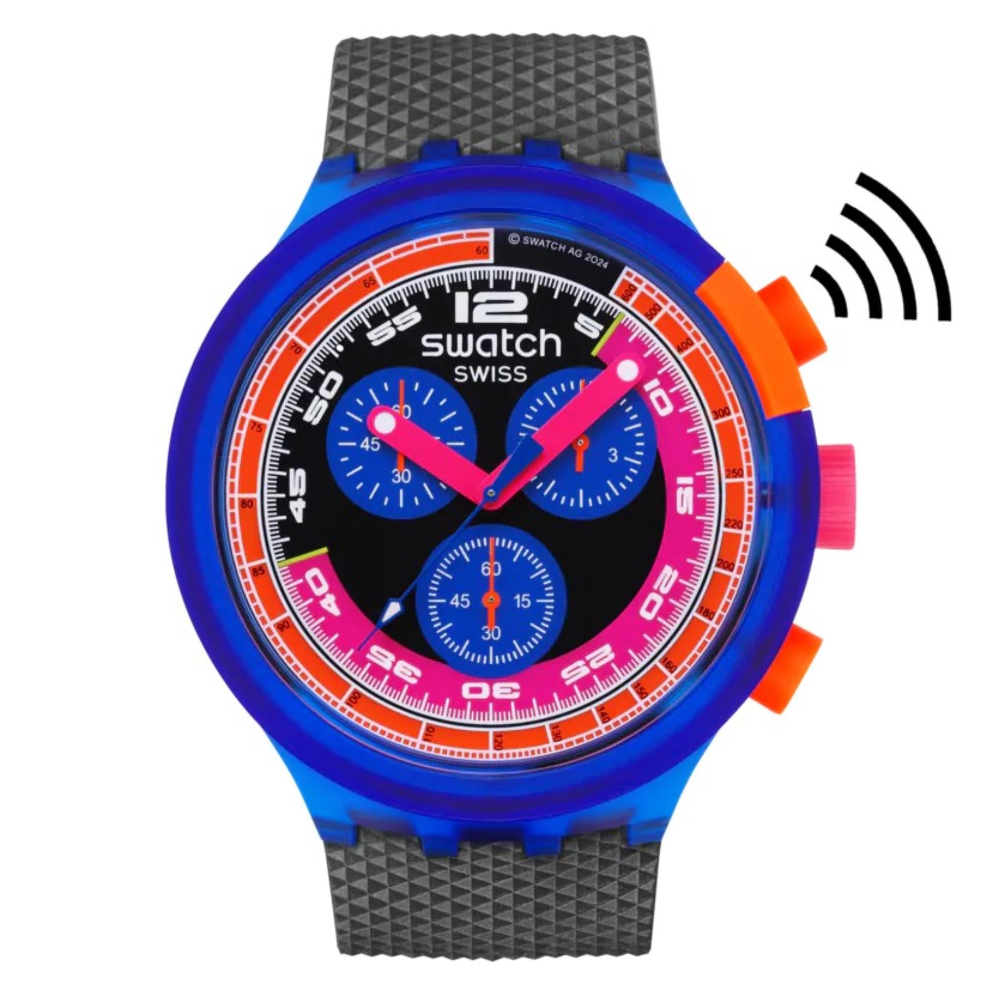 Swatch Neon Party To The Max Multicoloured Dial Watch SB06N101-5300