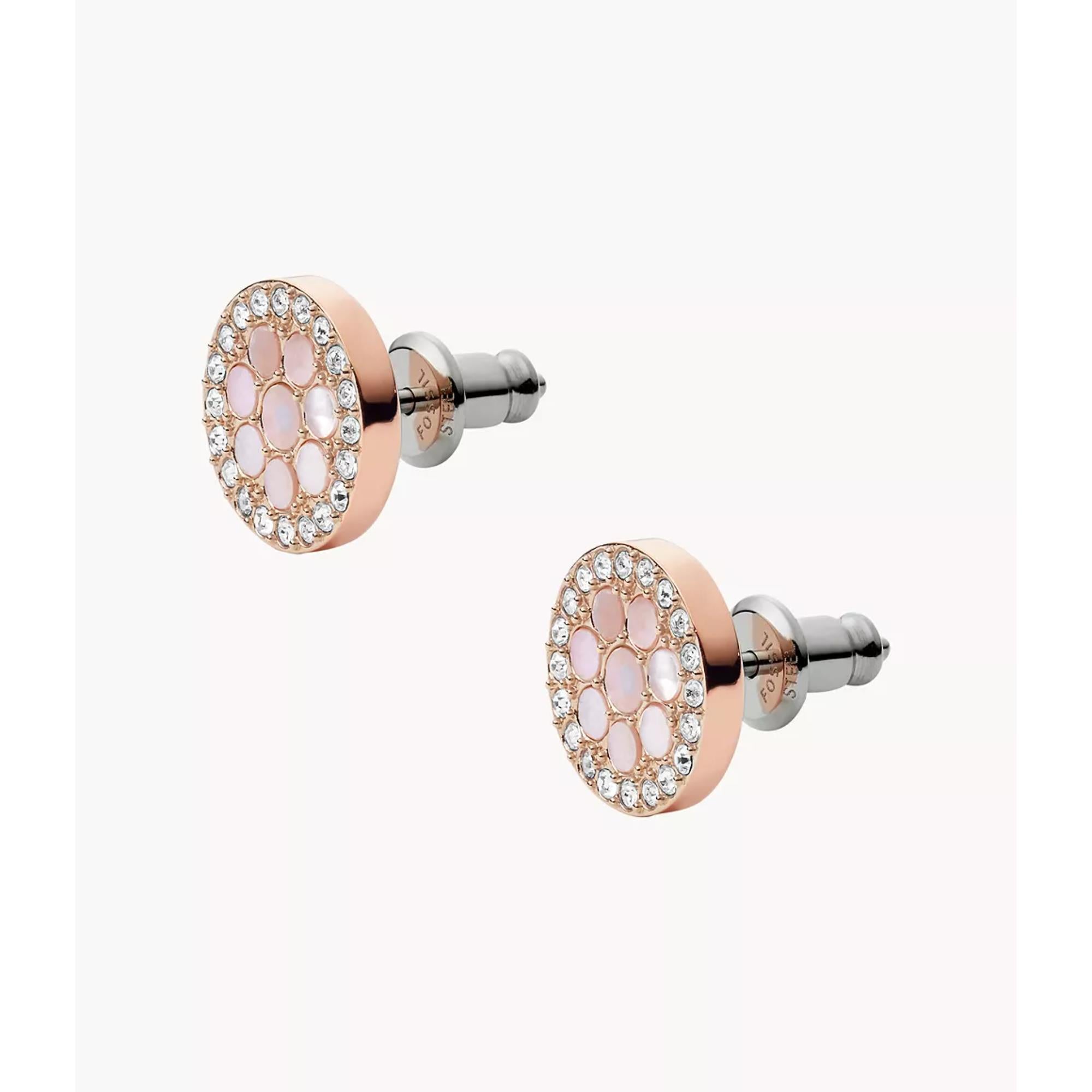 Fossil Mosaik Perlmutt Ohrstecker für Frauen JF02906791