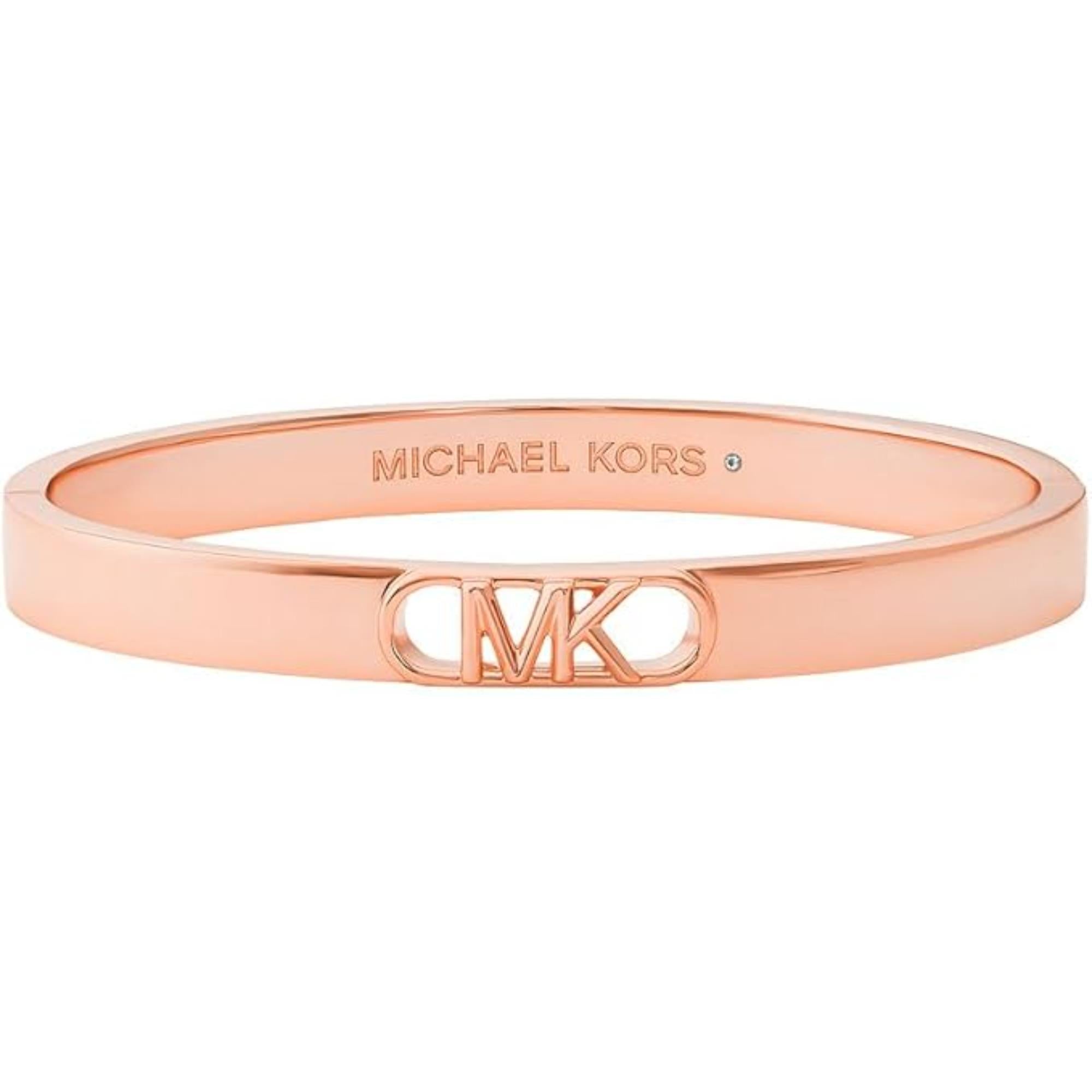 Michael Kors 14K Rose Gold-Plated Empire Link Bangle Women's Bracelet MKJ828700791