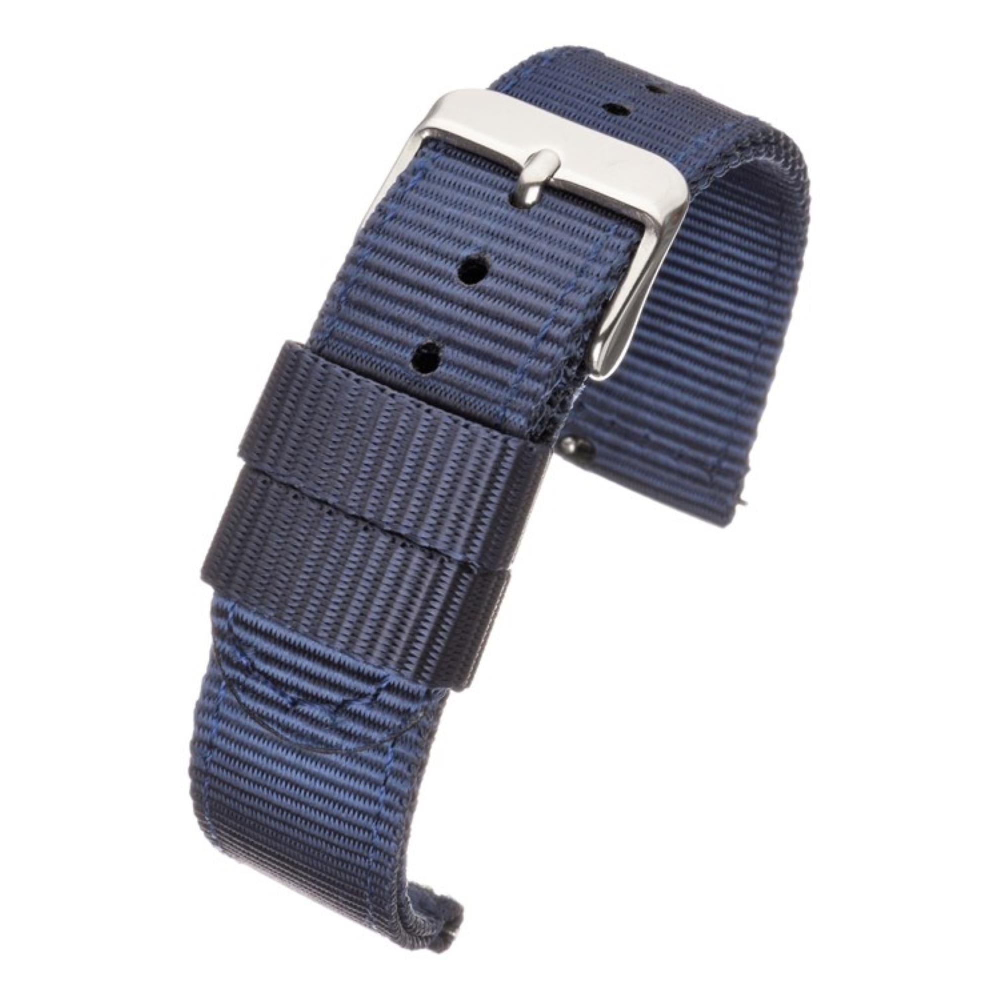 LBS Marineblaues Nylon QR Uhrenarmband 850/20