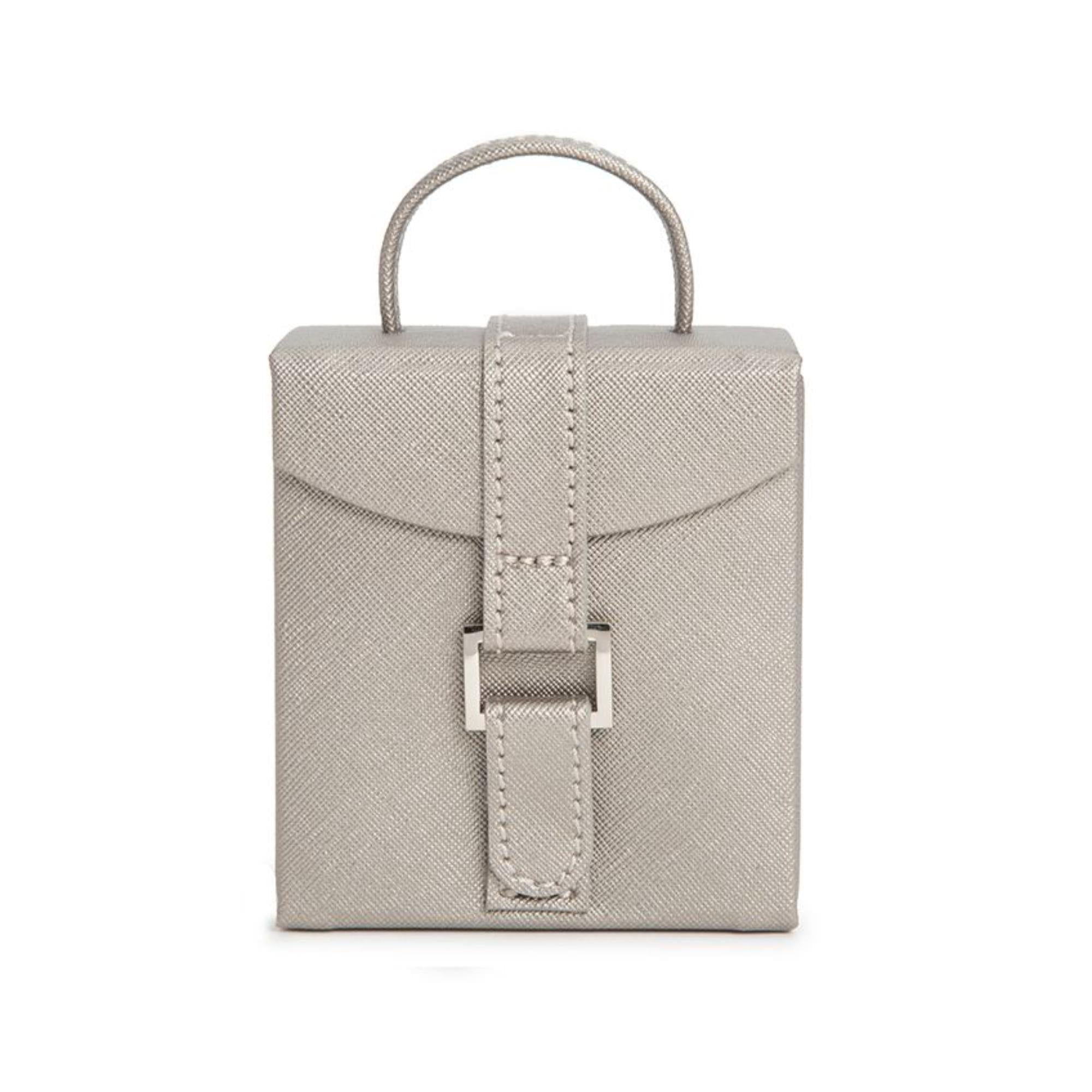 WOLF Heritage Klapp-Juwelenbox Tan Leder 281234