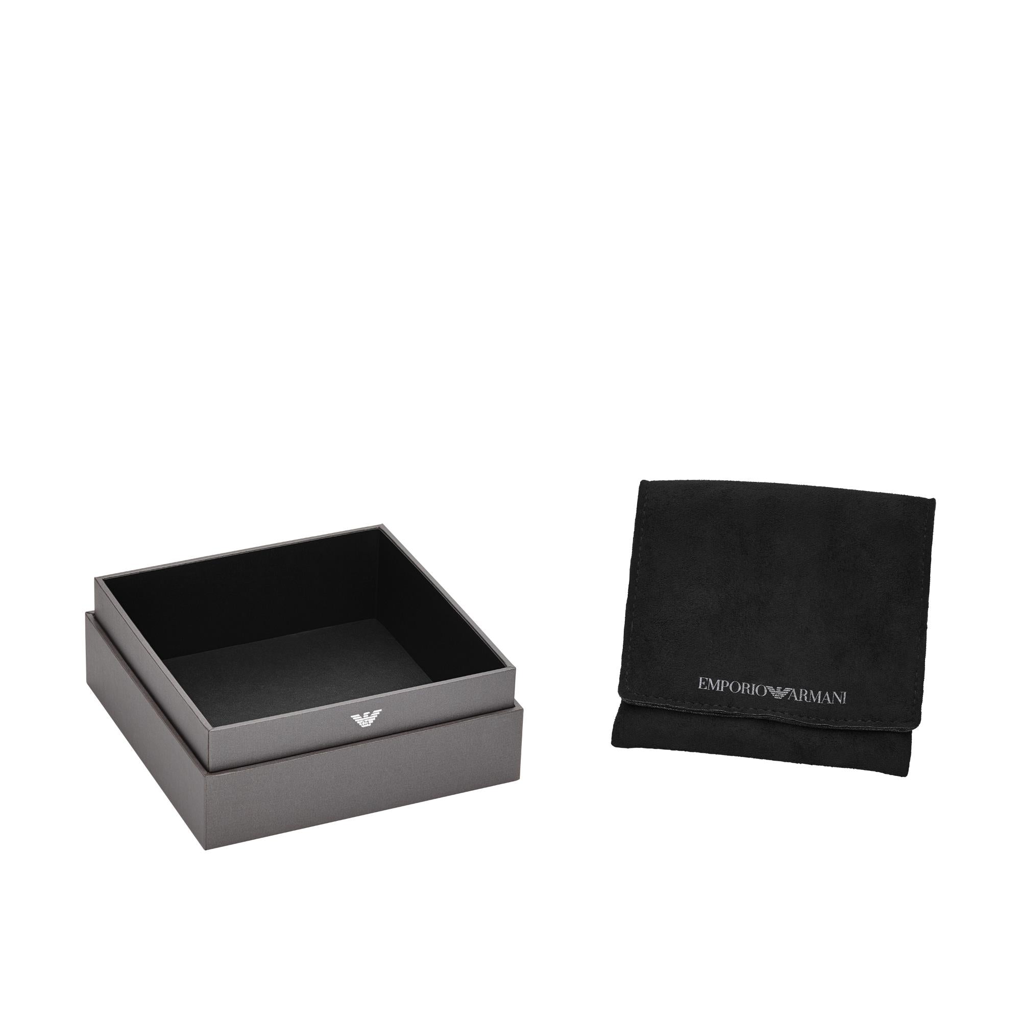 Emporio Armani Edelstahl Dog Tag Herren Halskette EGS3167040