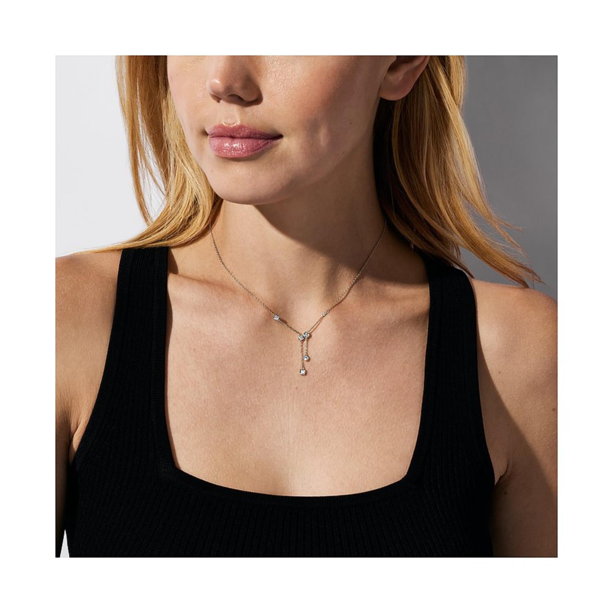 Michael Kors Brilliance Sterling-Silber Anhänger Halskette für Damen MKC1769040