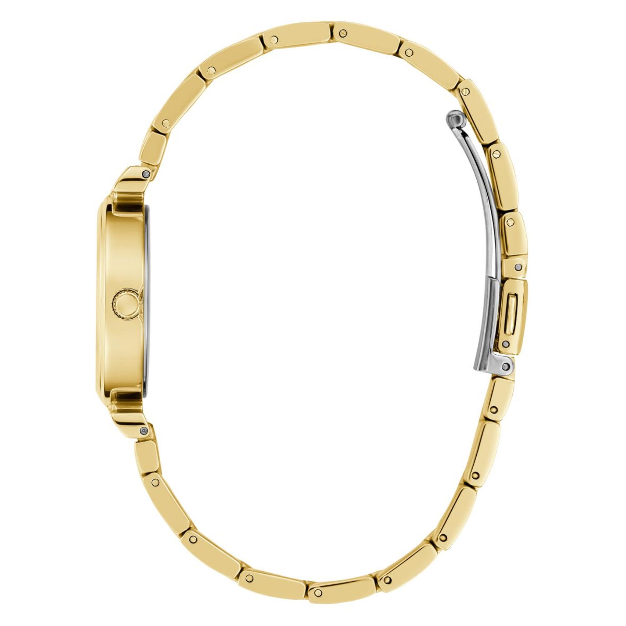 Guess Array Champagner Zifferblatt Edelstahlarmband Damen Uhr GW0762L2