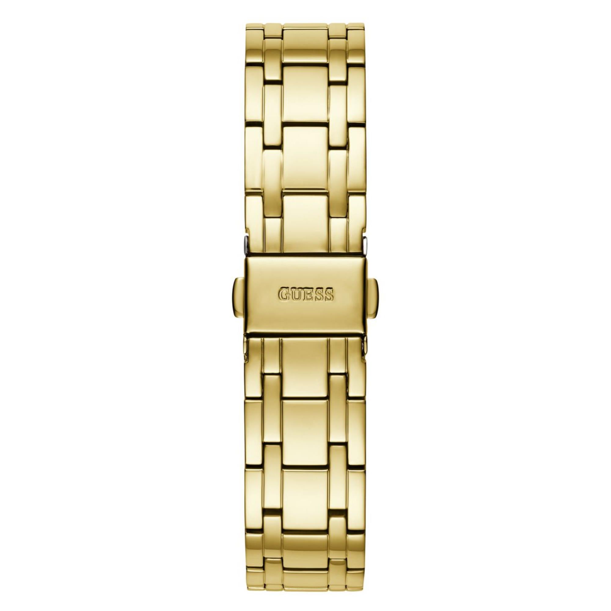 Guess Cosmo Grünes Zifferblatt Edelstahlarmband Damen Uhr GW0033L8