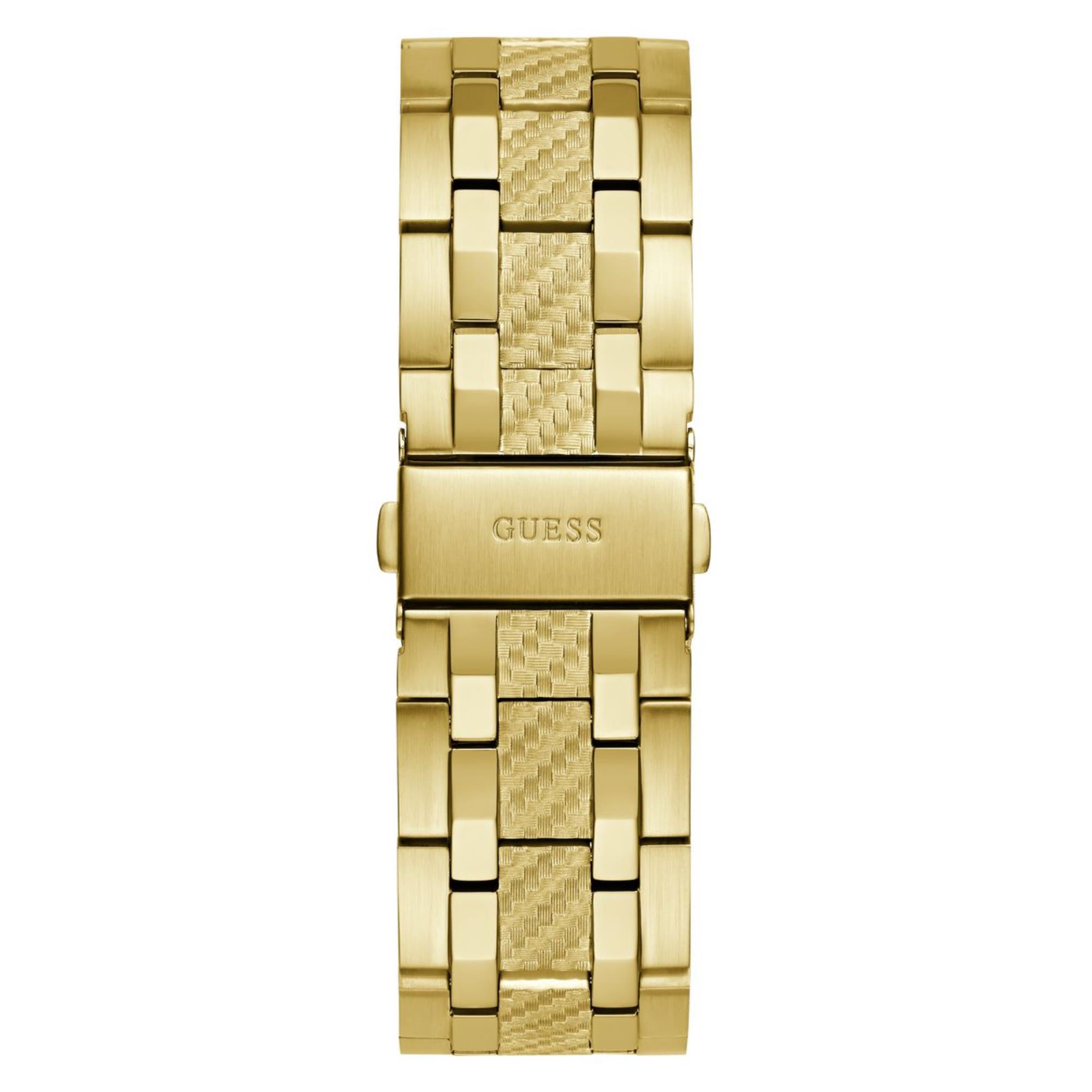 Guess Resistance Blaues Zifferblatt Edelstahlarmband Herren Uhr GW0714G2