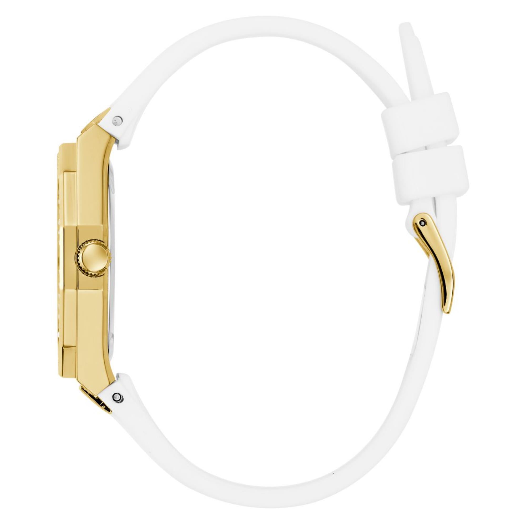 Guess Desire grünes Zifferblatt Silikonarmband Damen Uhr GW0872L1