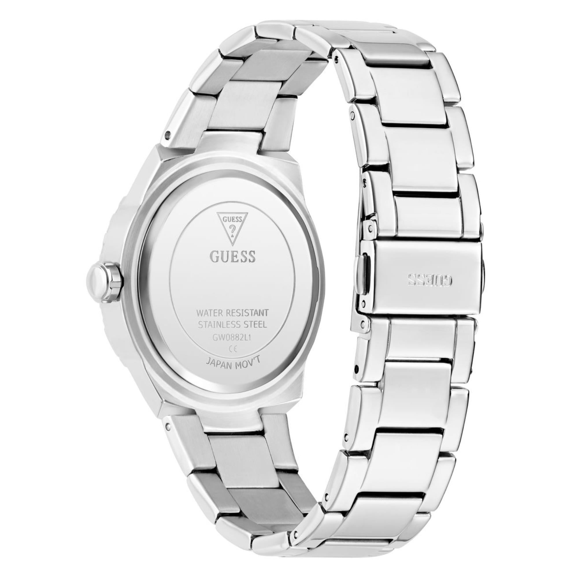 Guess Sangria Multicolor Dial Stainless Steel Strap Women's Watch GW0882L1