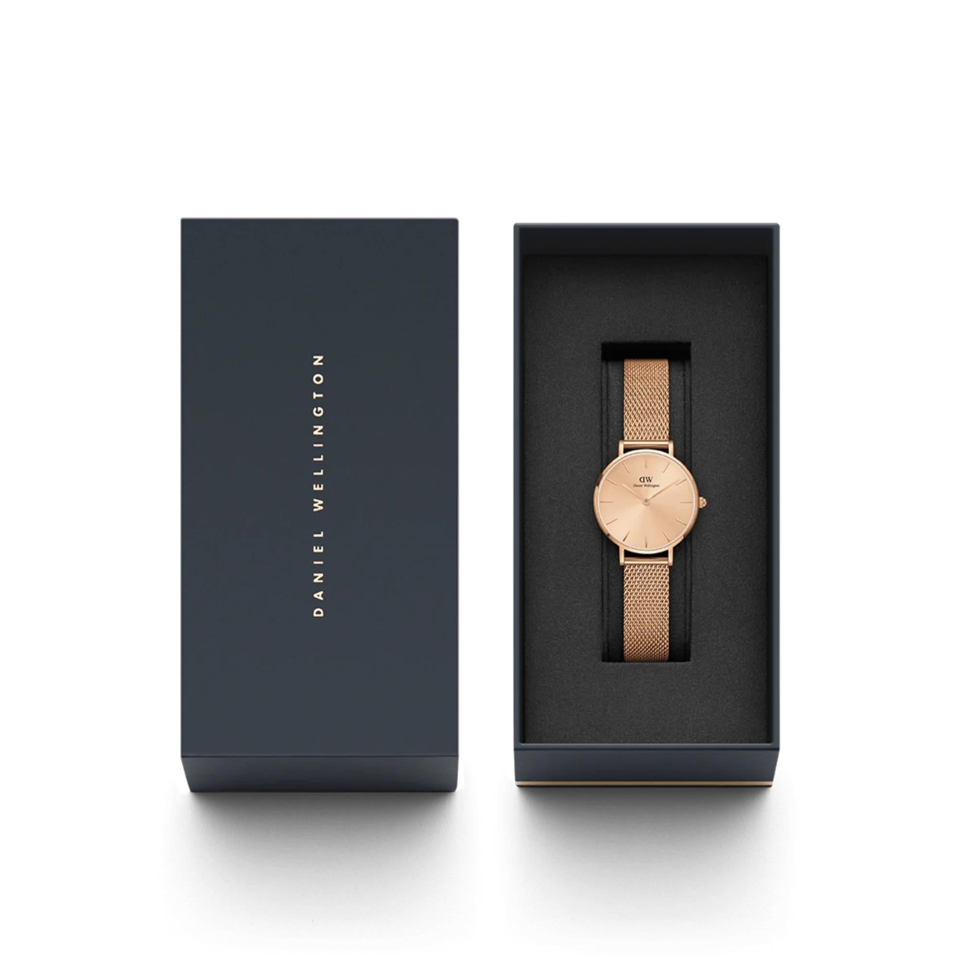 Daniel Wellington Petite 32mm Rose Gold Dial Steel Ladies Quartz Watch DW00100471