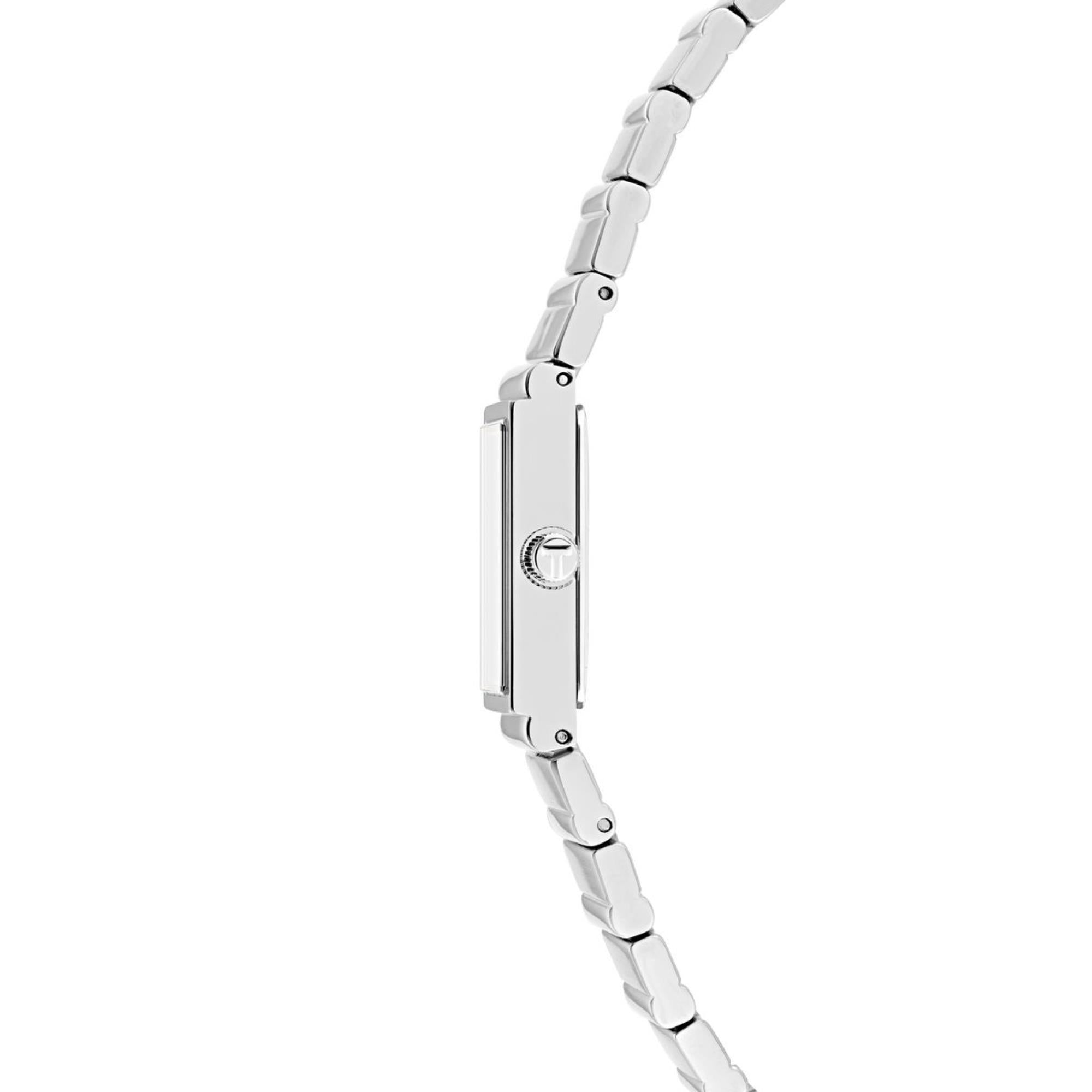Ted Baker Lileey Blaues Zifferblatt Edelstahlarmband Damen Uhr BKPLLS501