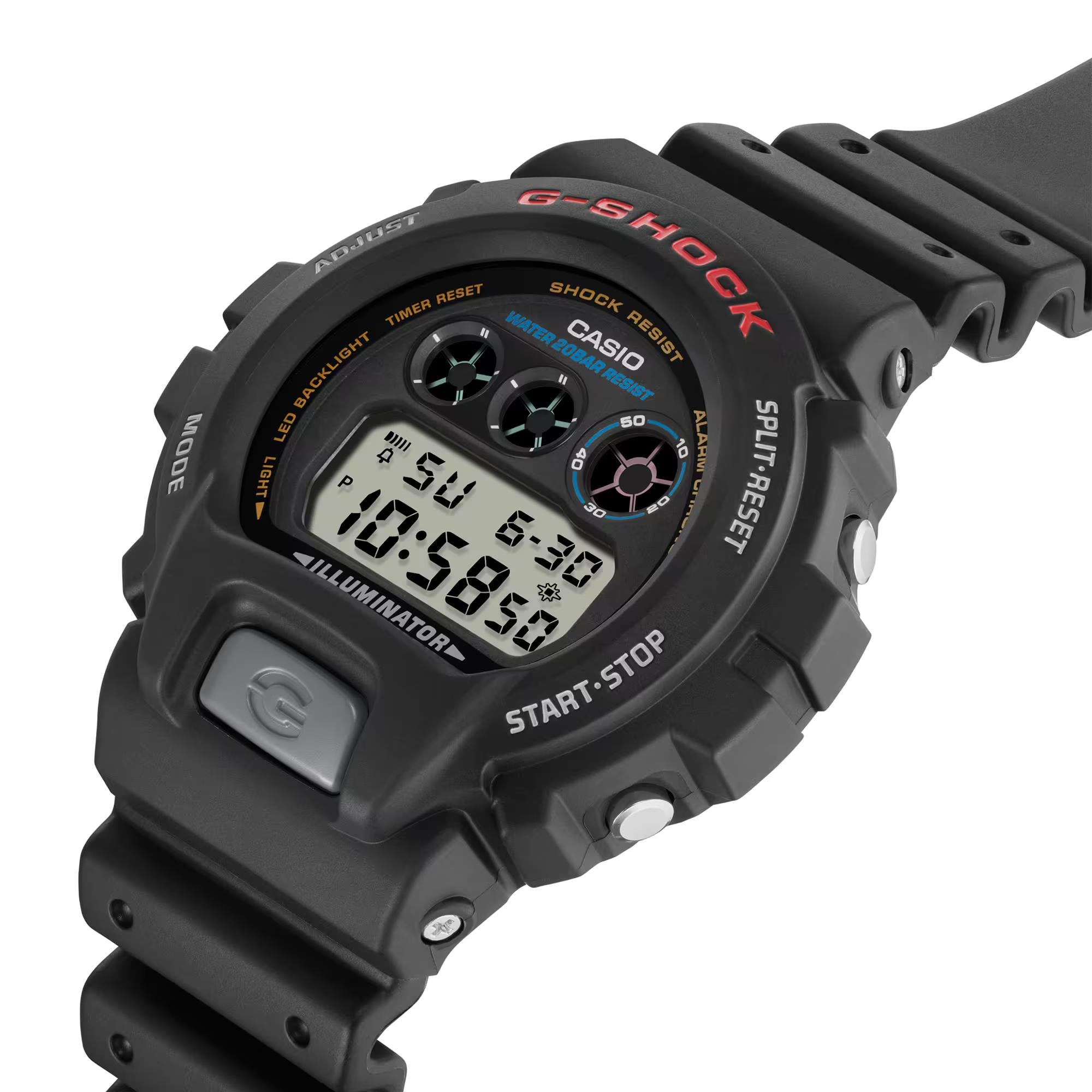Casio G-Shock Classic Digital Schwarzes Harzarmband Herren Uhr DW-6900U-1ER