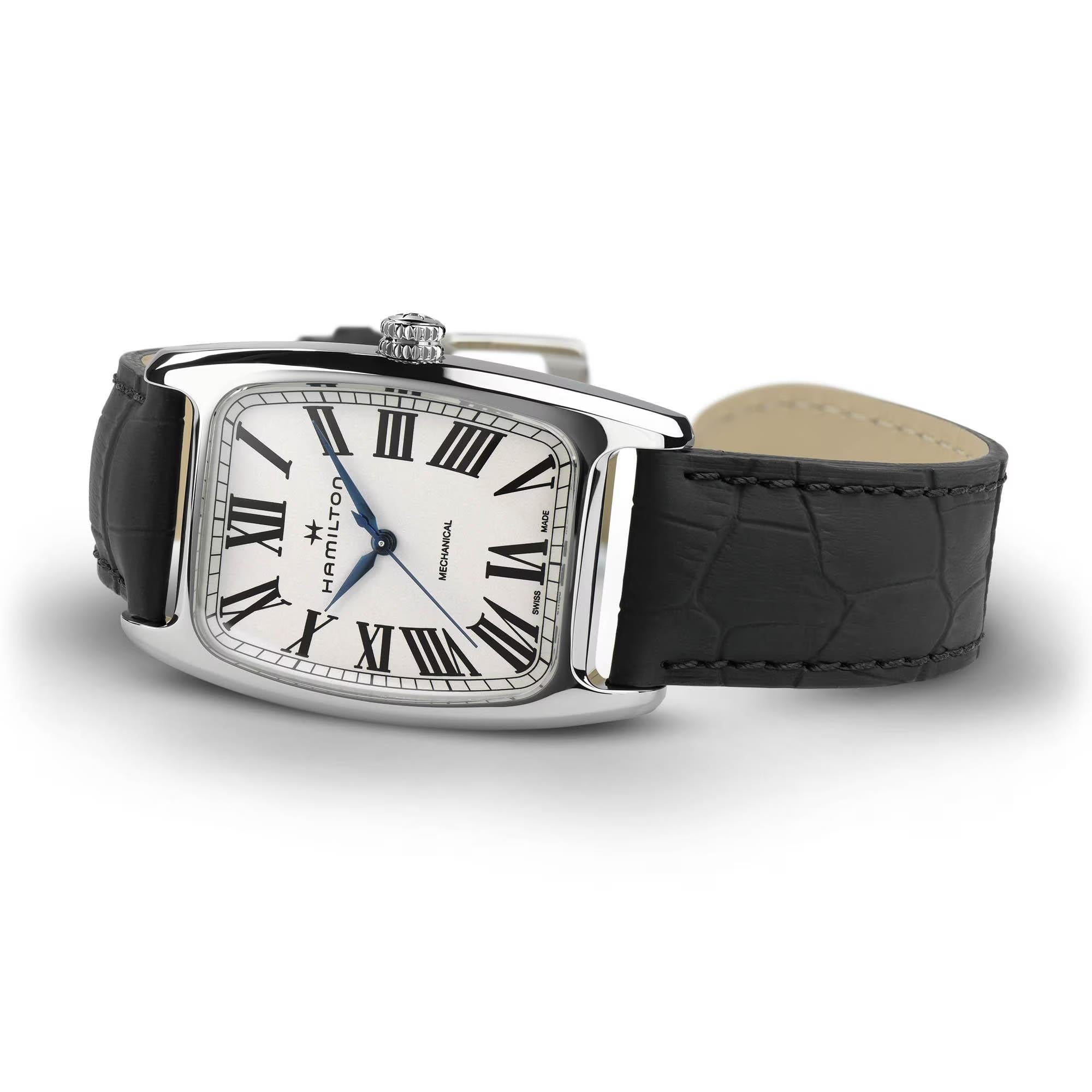 Hamilton American Classic 34mm White Dial Leather Ladies Mechanical Watch H13519711